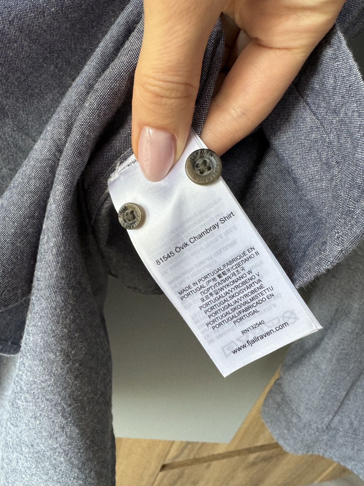 Fjallraven Fjallraven Ovik Chambray Button Up Shirt Outdoor Life Size US L / EU 52-54 / 3 - 7 Thumbnail