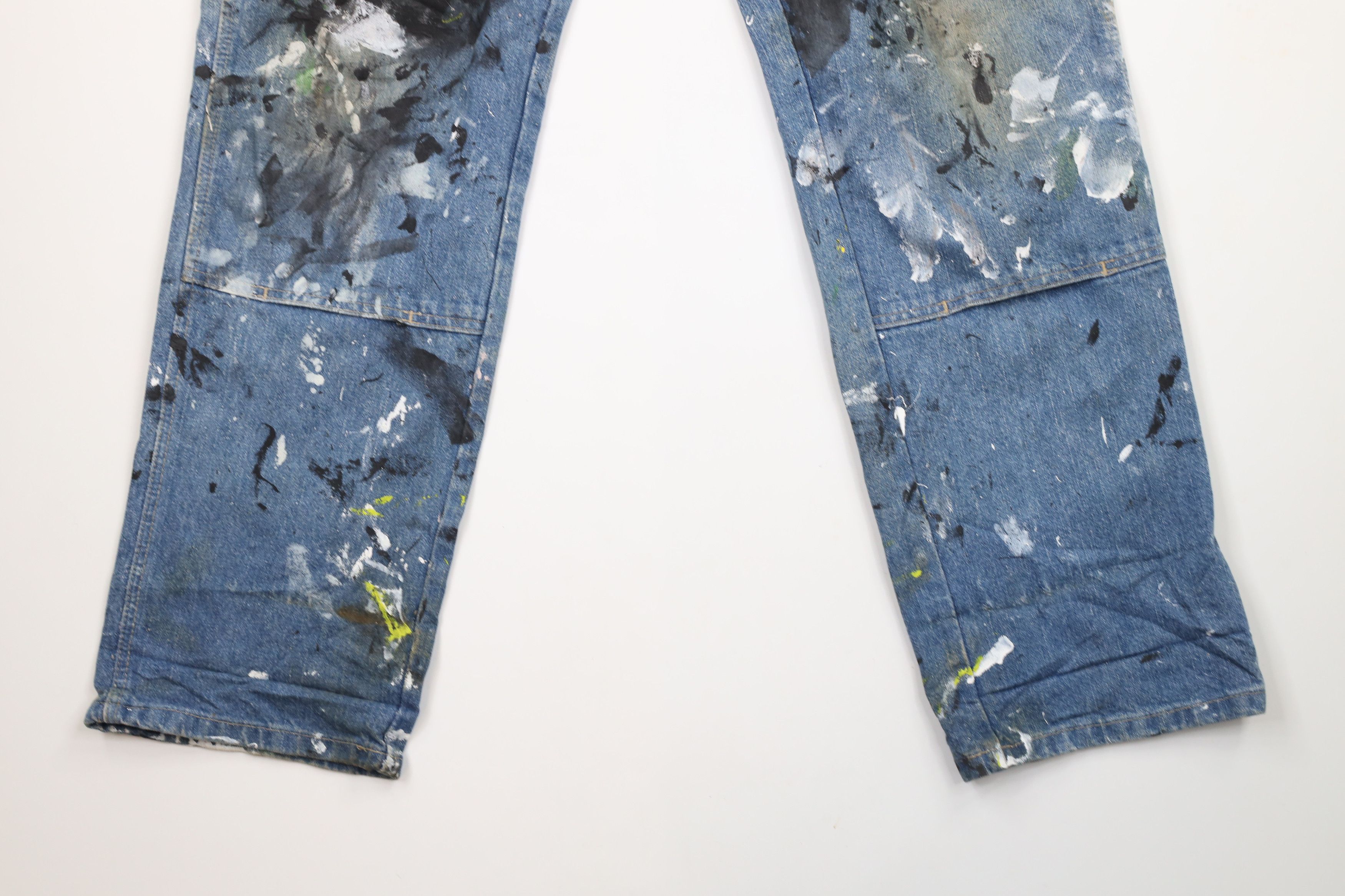 Vintage Dickies Wide Leg Double Knee Dungaree Denim Jeans