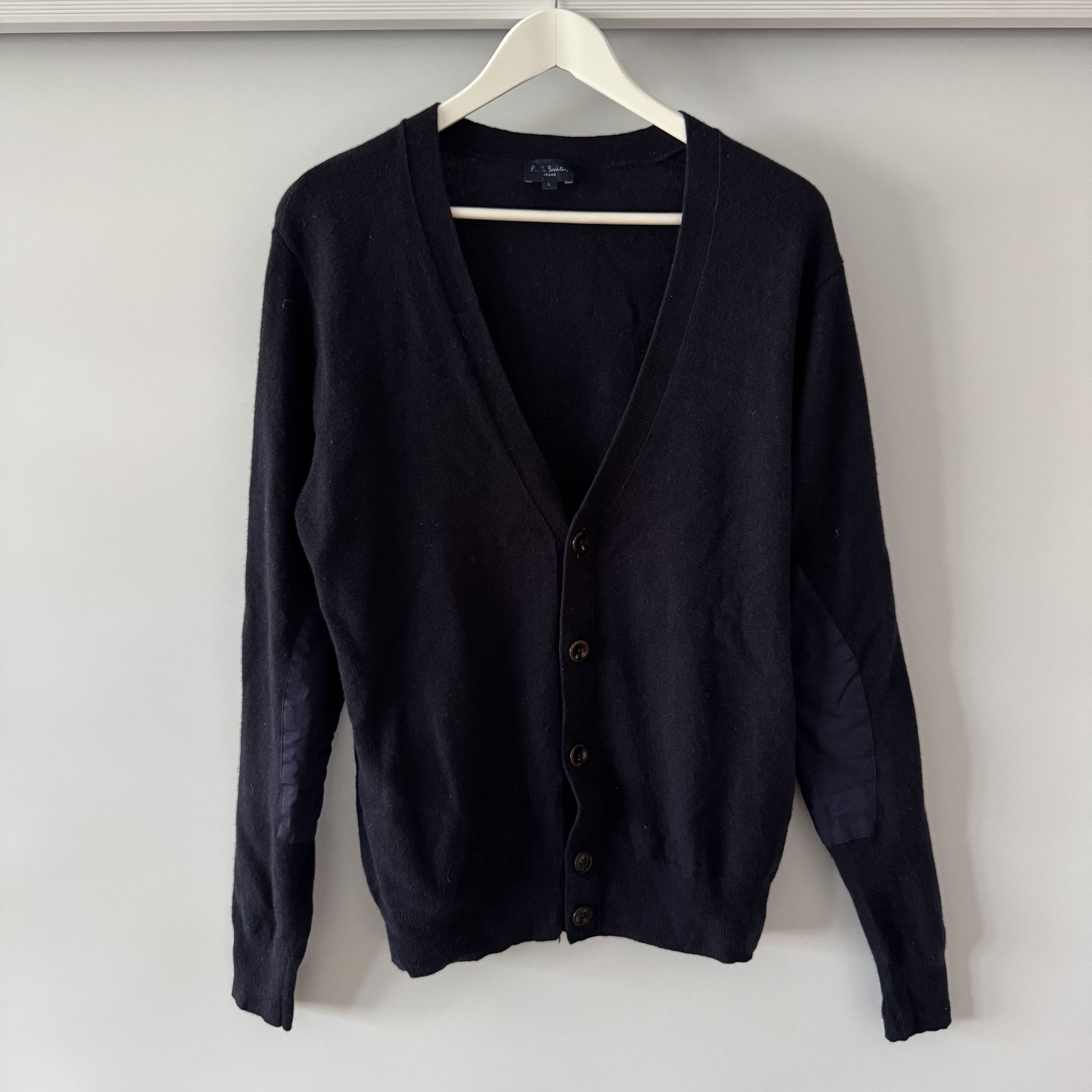 Paul Smith Men's Paul Smith Jeans Wool Button Cardigan Navy Blue Size L Size US L / EU 52-54 / 3 - 1 Thumbnail