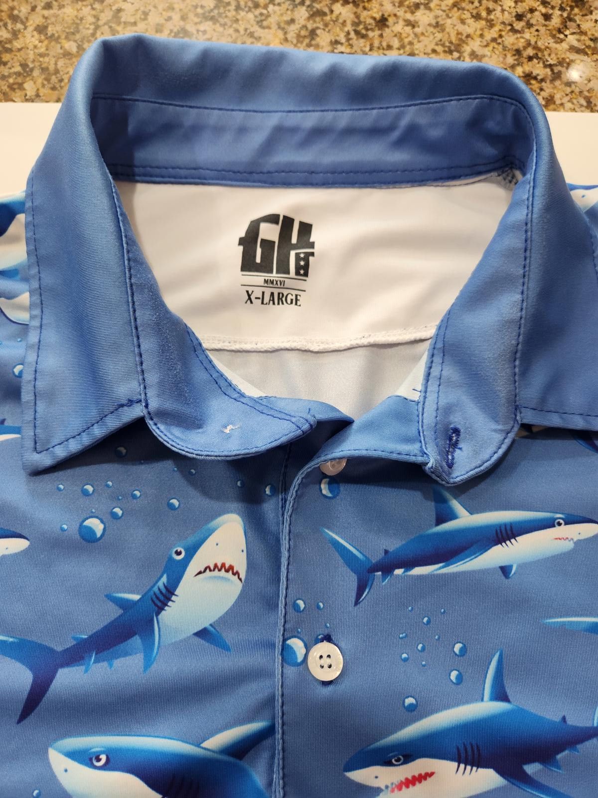 Other Greater Half Performance Polo Shirt Men's XL Blue Shark Golf Size US XL / EU 56 / 4 - 5 Thumbnail