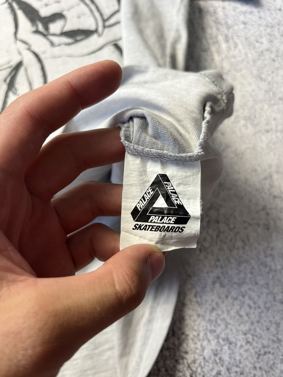 Palace Palace Big Logo T-Shirt Gray Streetwear Vintage Size US XL / EU 56 / 4 - 9 Thumbnail