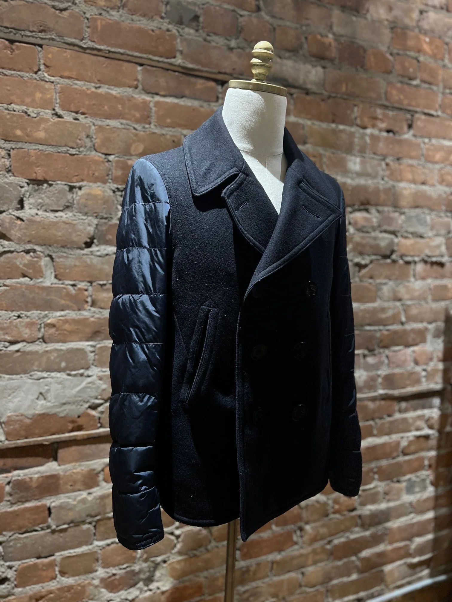 Moncler Moncler Hybrid Wool Body / Down-Quilted Sleeve Jacket Size US M / EU 48-50 / 2 - 3 Thumbnail