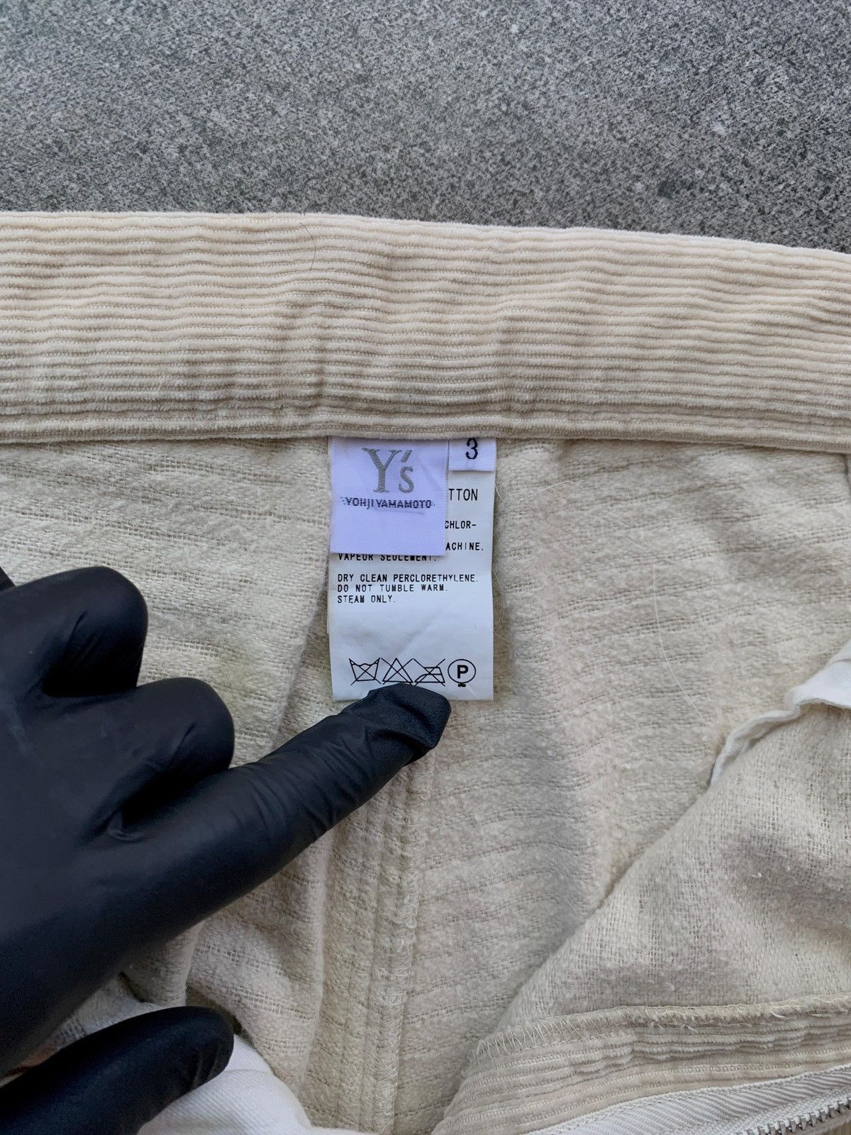 Yohji Yamamoto FREE TAX! Ys Corduroy Cropped Trousers Size US 29 - 9 Thumbnail