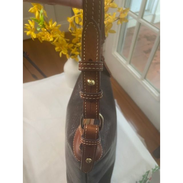 Dooney & Bourke Dooney & Bourke Embossed Lizard Hobo Shoulder Bag In Brown L Size ONE SIZE - 8 Thumbnail
