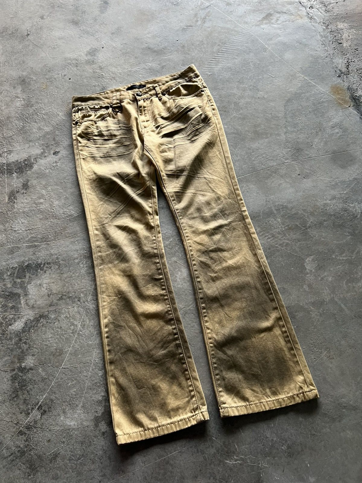 If Six Was Nine Flared roshell waxed denim dirty style japanese jeans Size US 34 / EU 50 - 13 Thumbnail