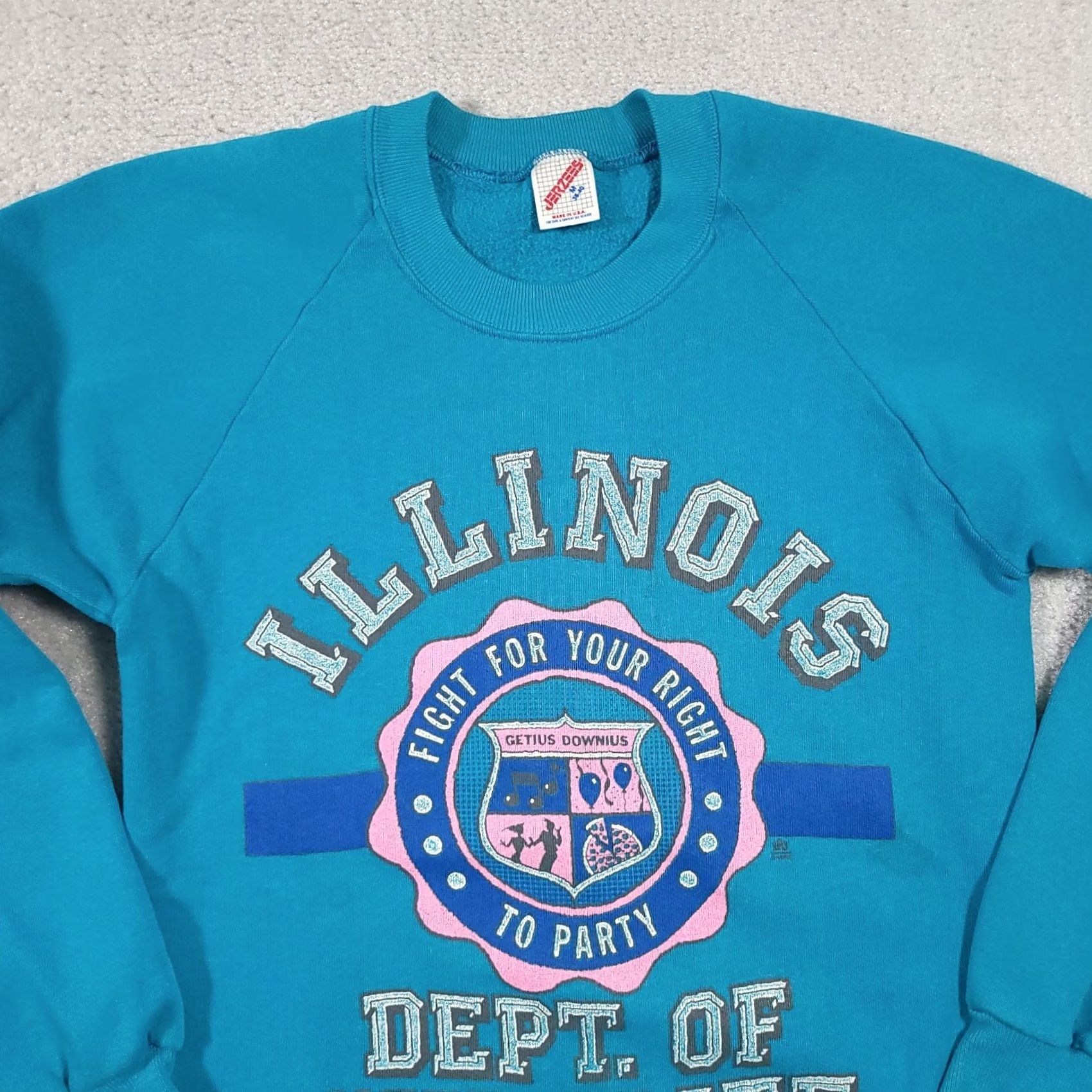 Jerzees VINTAGE Jerzees Sweatshirt Mens M IL Dept. Of Wildlife Nature Crewneck USA Shirt Size US M / EU 48-50 / 2 - 3 Thumbnail