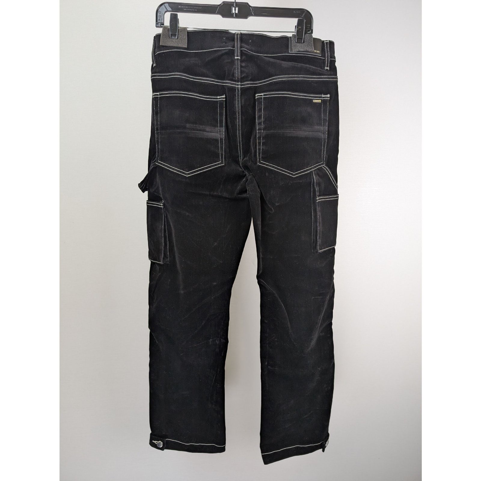 Amiri o1rshd1 Flocked Carpe Jean in Black Size US 32 / EU 48 - 8 Thumbnail