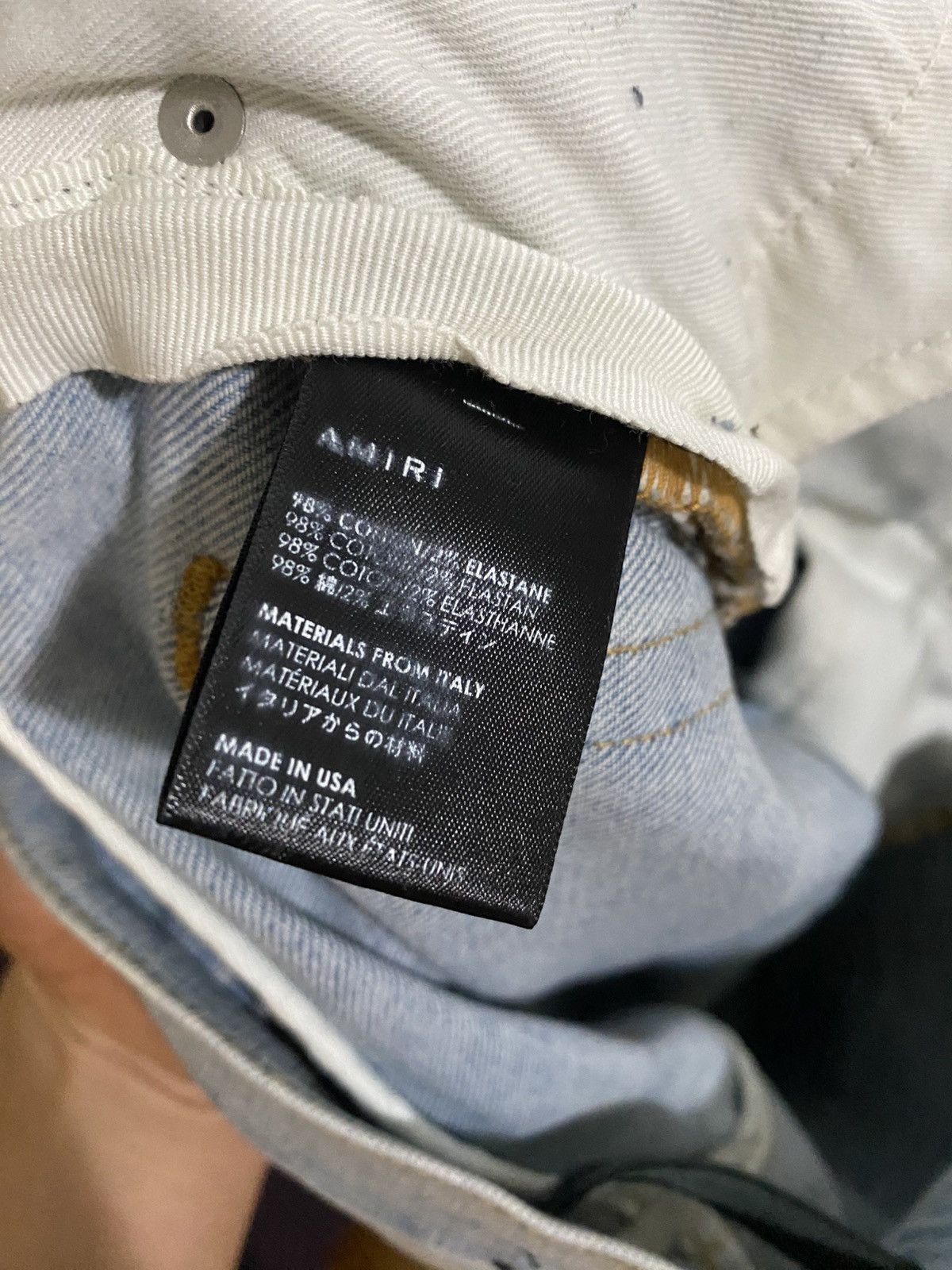 Amiri Amiri Super Light Indigo Broken Knee Size US 31 - 4 Thumbnail
