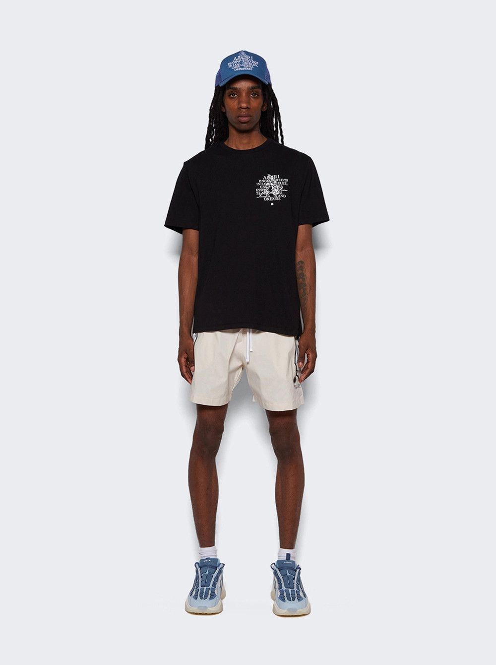 Amiri o1mle0925 Amiri Fortune Swim Trunks Short in White Size US 32 / EU 48 - 2 Thumbnail