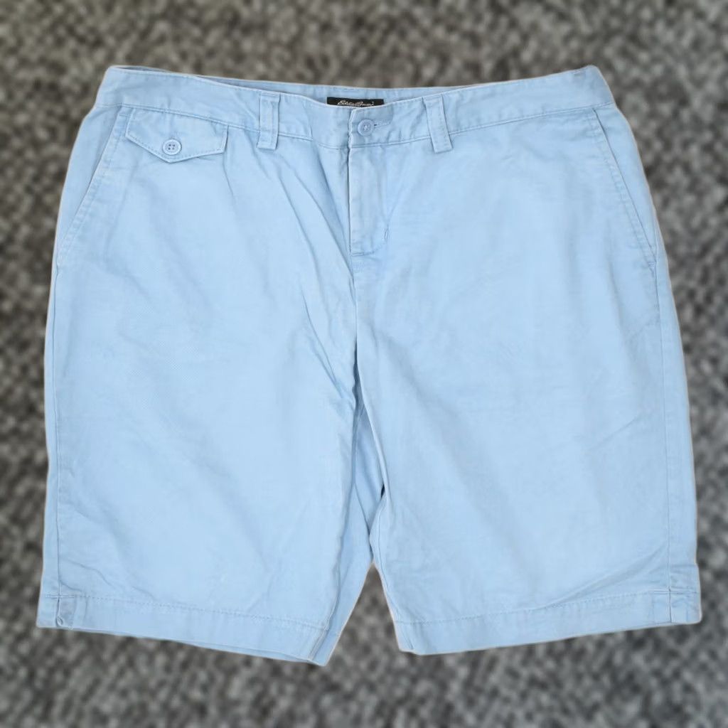 Eddie Bauer EDDIE BAUER Womens Casual Shorts US 6 Medium W31 Blue Cotton Size 24" / US 00 / IT 34 - 1 Thumbnail