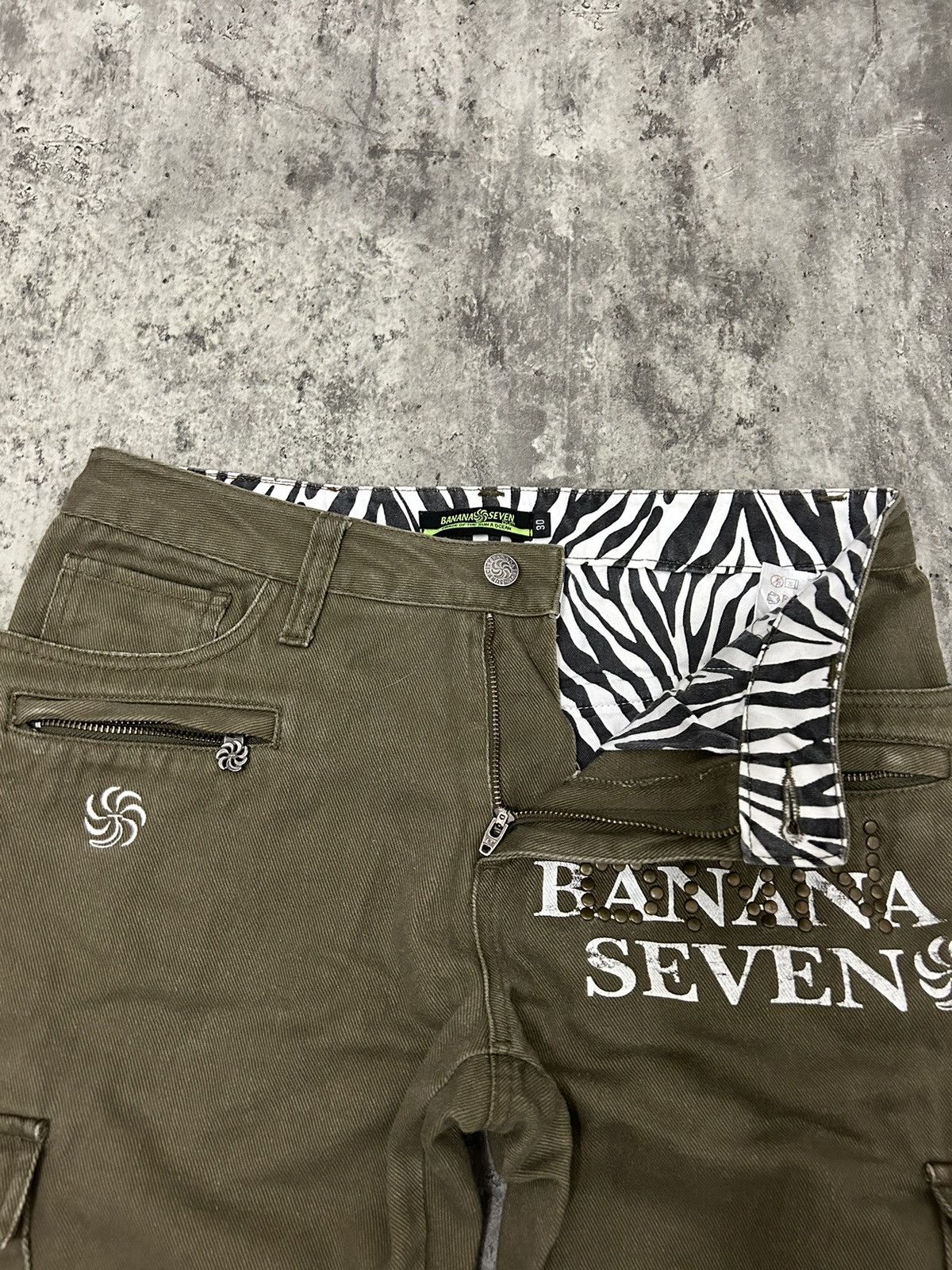 Hysteric Glamour Banana Seven Ring Back Logo Cargo Pants Size US 30 / EU 46 - 9 Thumbnail