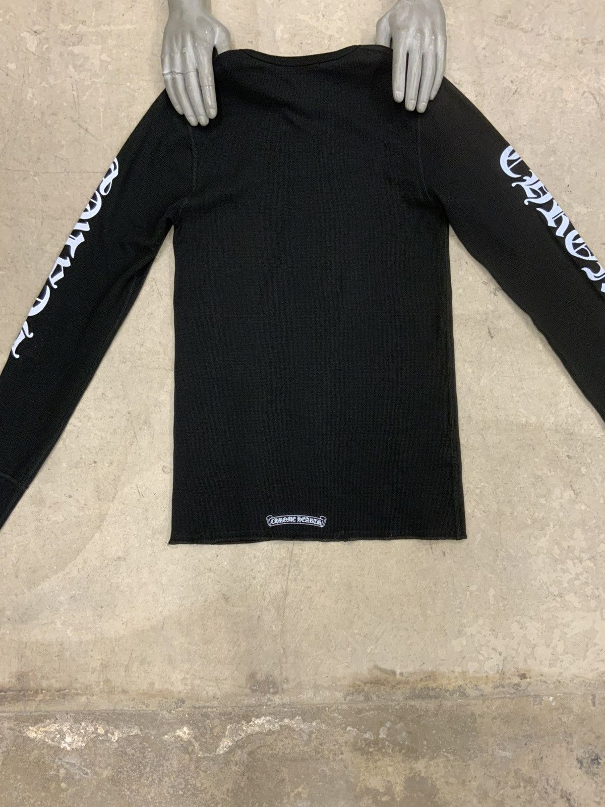 Chrome Hearts CHROME HEARTS SCROLL SCRIPT LONG SLEEVE THERMAL SHIRT Size US XL / EU 56 / 4 - 2 Thumbnail
