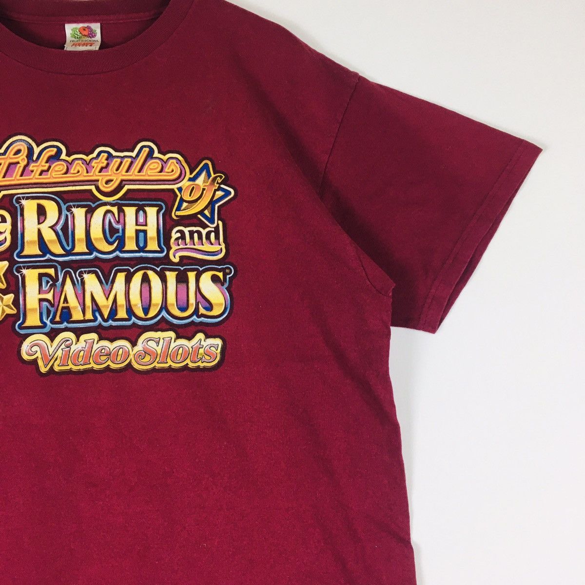 Fruit Of The Loom × Vintage Vintage Rich And Famous Video Slots Mega Jackpots Tee Size US L / EU 52-54 / 3 - 5 Thumbnail