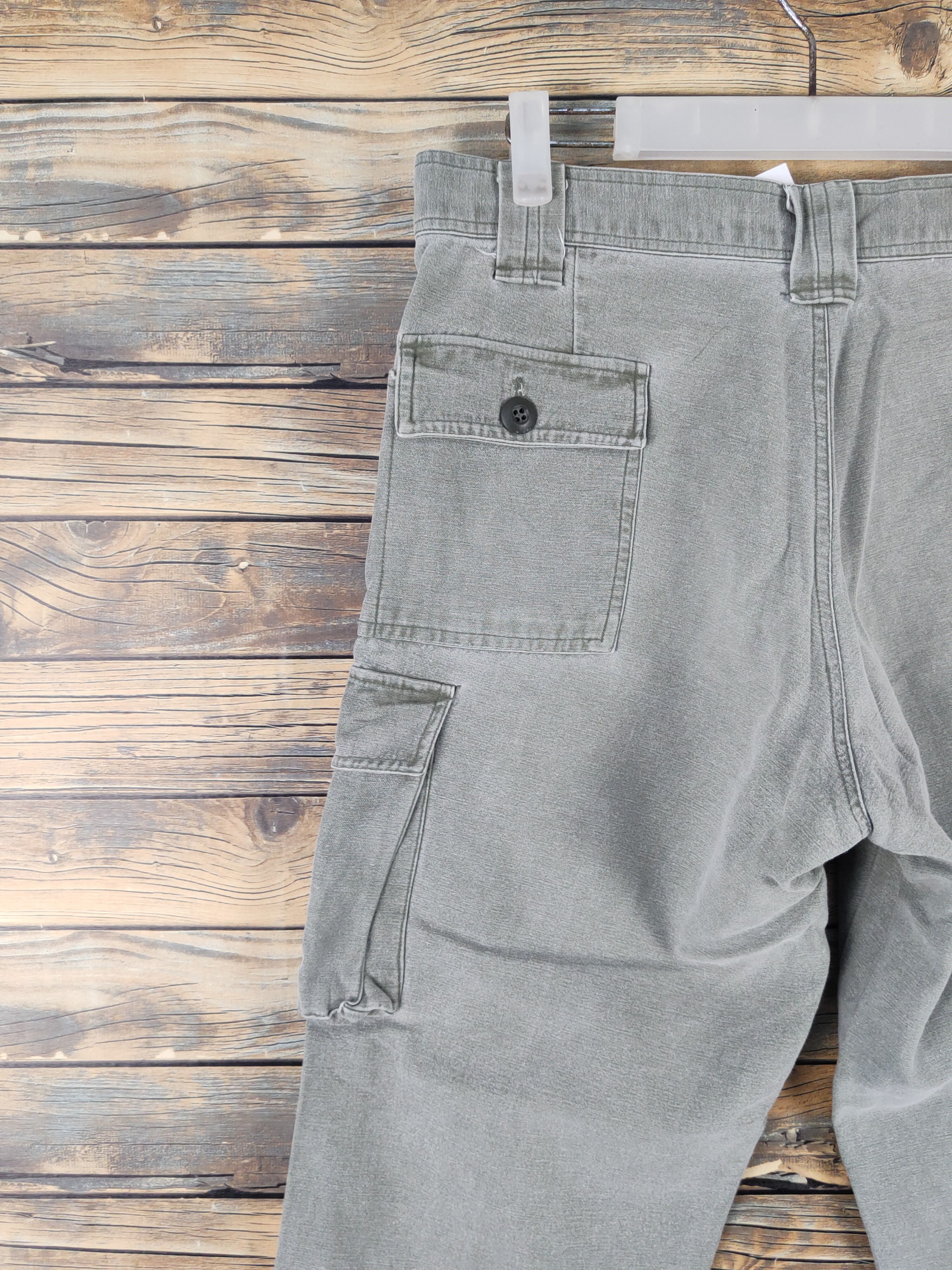 Japanese Brand US Joan Green Faded Multipocket Tactical Cargo Pants #W2103 Size US 32 / EU 48 - 8 Thumbnail