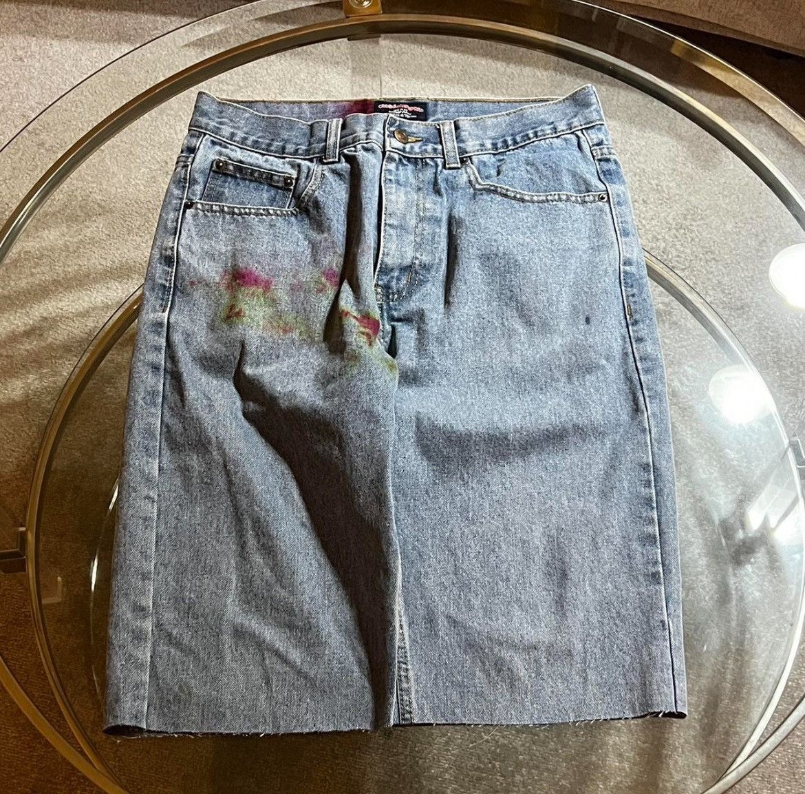 Vintage cross & winsor custom jean shorts Size US 32 / EU 48 - 1 Thumbnail