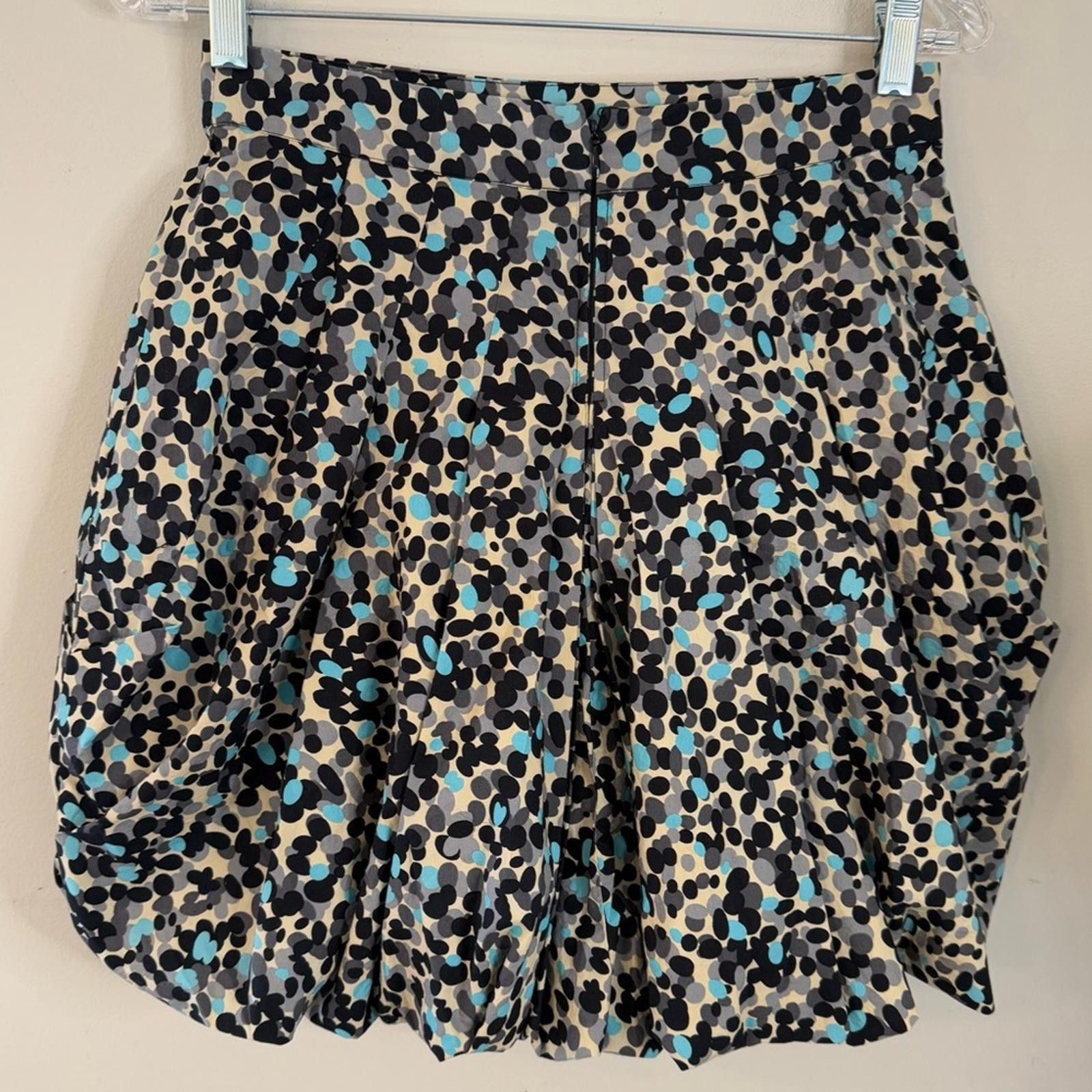 Other Plenty by Tracy Reese mini skirt black blue polka dot SZ 0 Size 25" / US 0 / IT 36 - 2 Thumbnail