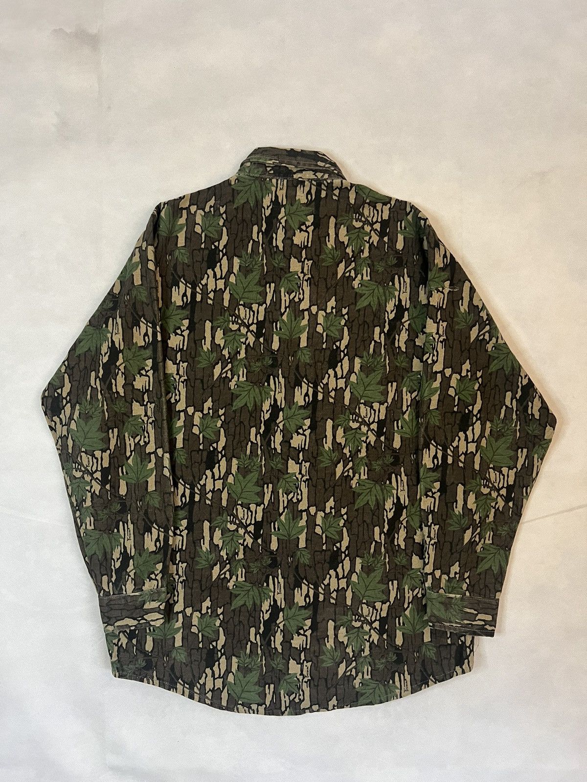 Vintage Vintage 90's Melton Deerskin Camo Hunting Shirt Size US M / EU 48-50 / 2 - 4 Thumbnail