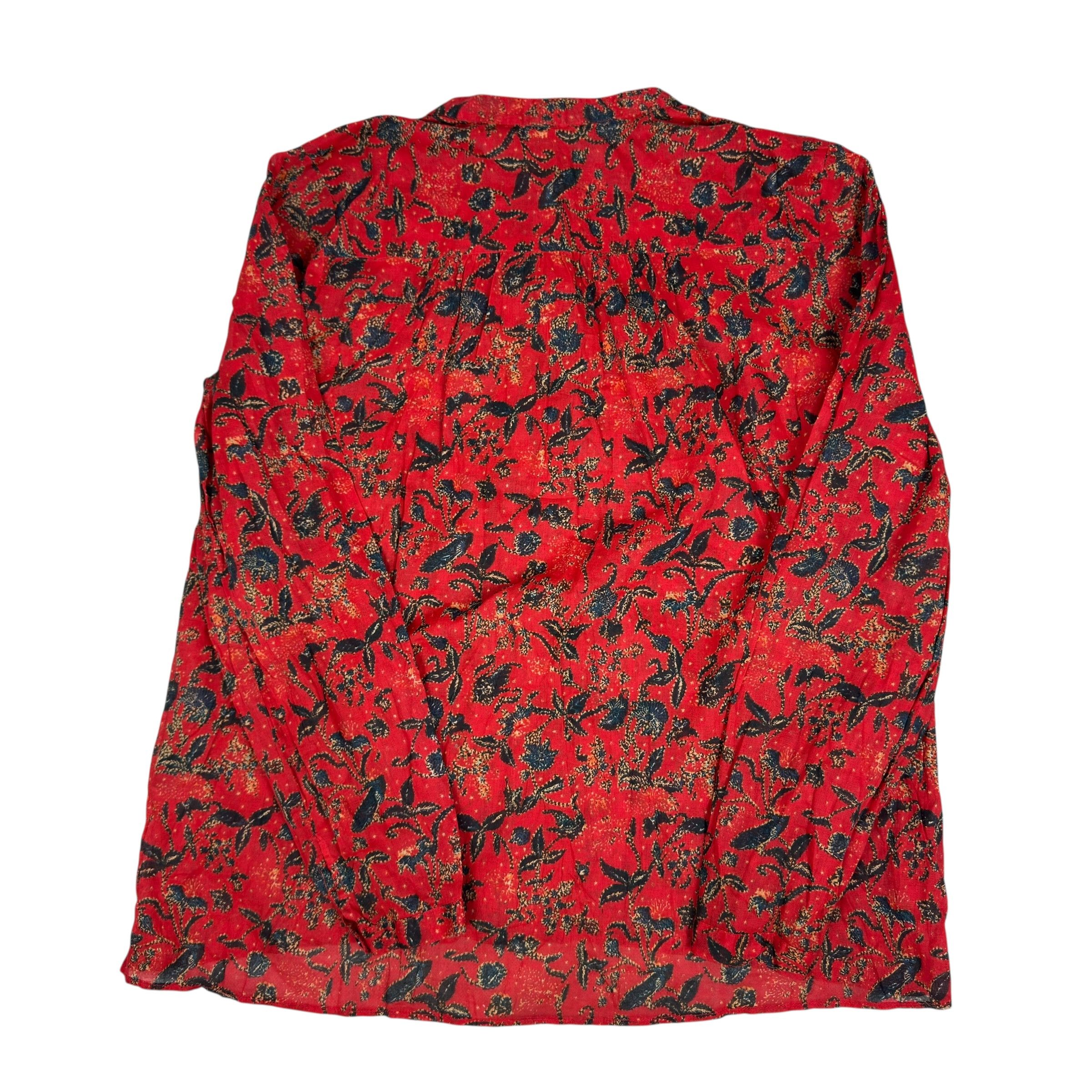 Isabel Marant Isabel Marant Étoile Women's Red Cotton Printed Blouse 40 Size S / US 4 / IT 40 - 7 Thumbnail
