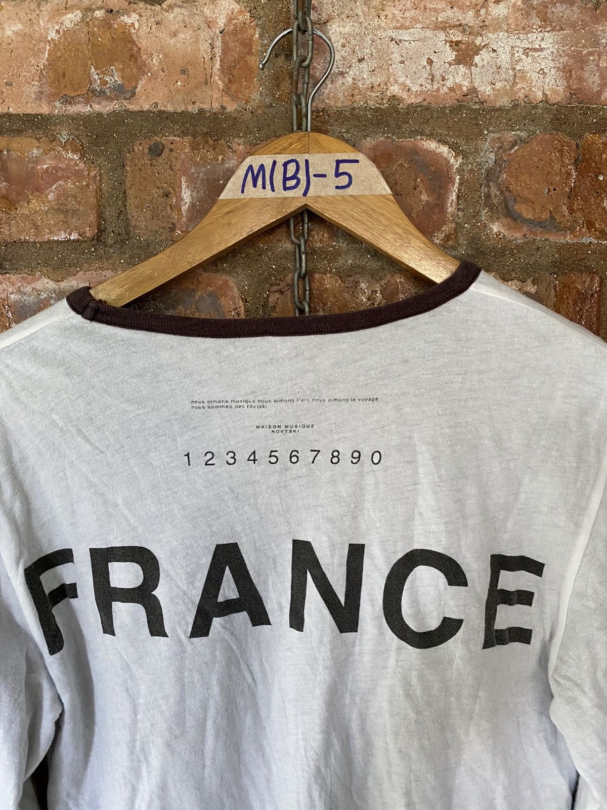 Japanese Brand 2000s Rovtski France Poem and Sex reversible shirt Size US M / EU 48-50 / 2 - 8 Thumbnail
