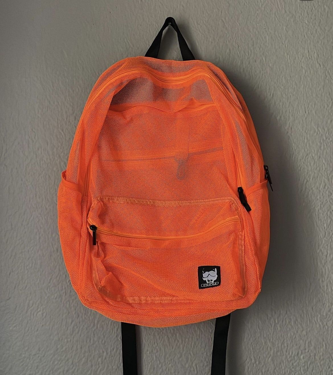 image of Fuck The Population x G59 Records Ftp X G59 Mesh Backpack in Orange, Men's