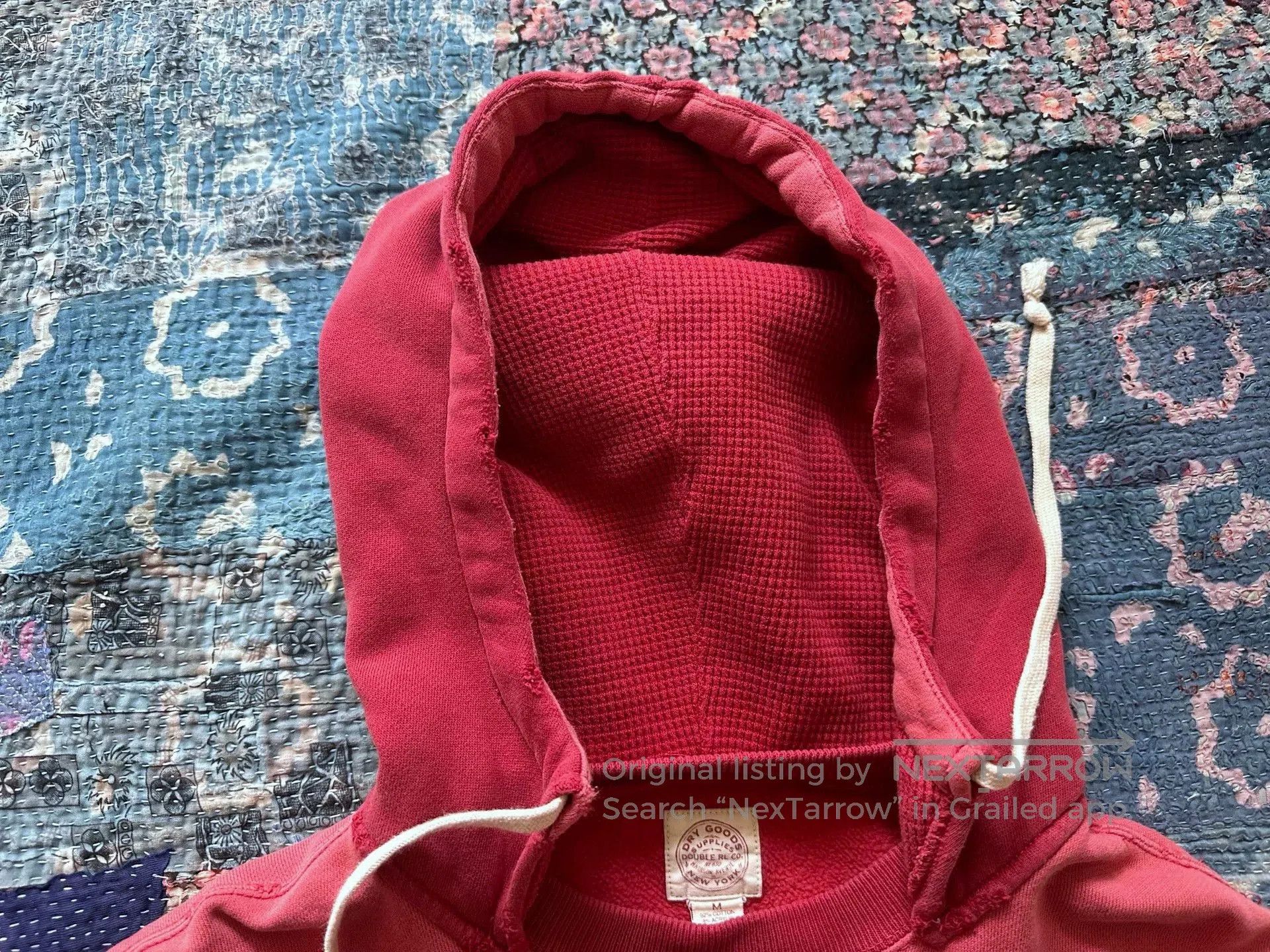 RRL Ralph Lauren rrl distressed hoodie with color block detailing. Size US M / EU 48-50 / 2 - 6 Thumbnail