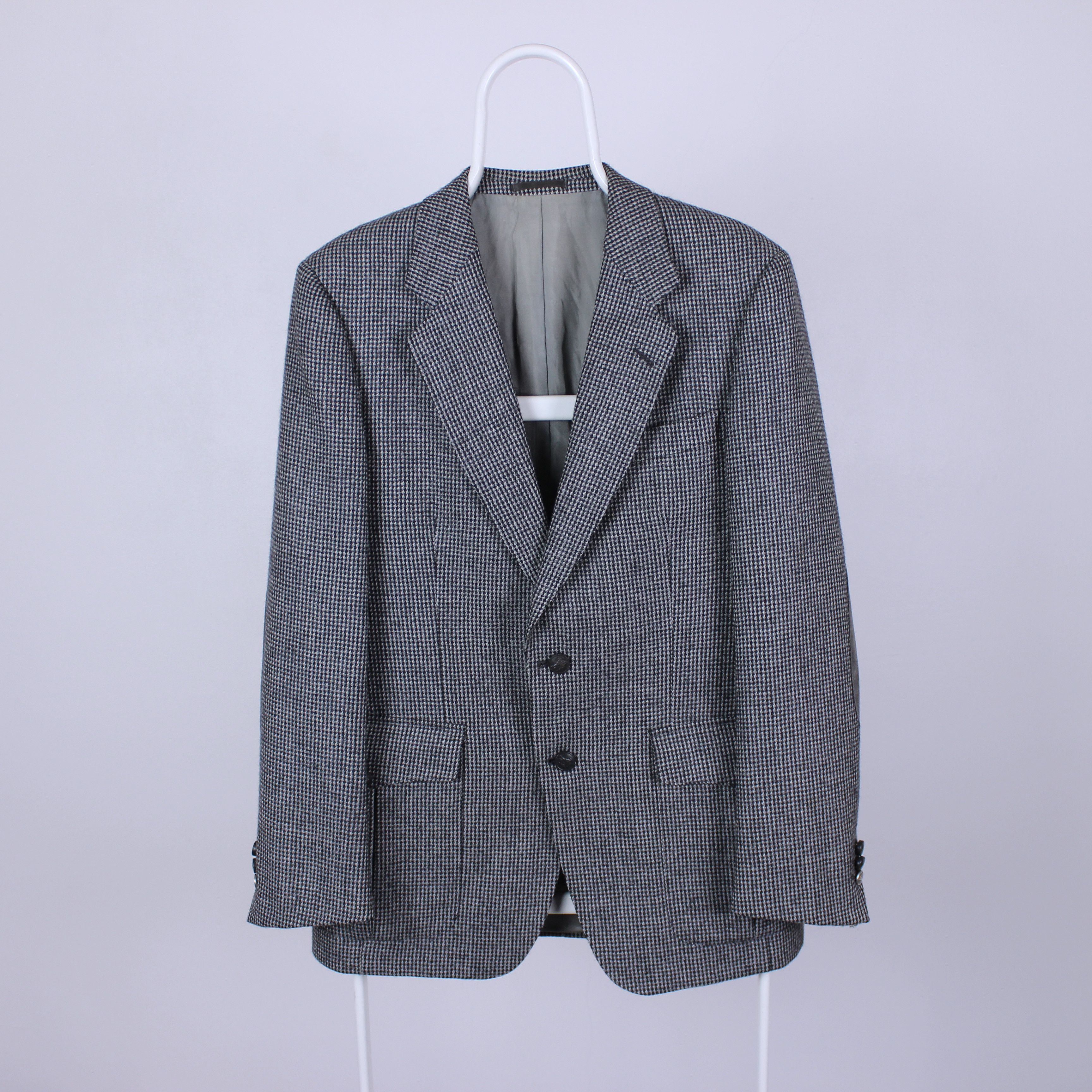 Burberry × Vintage Burberry blazer wool heavy M gray rarity Size 44R - 3 Thumbnail