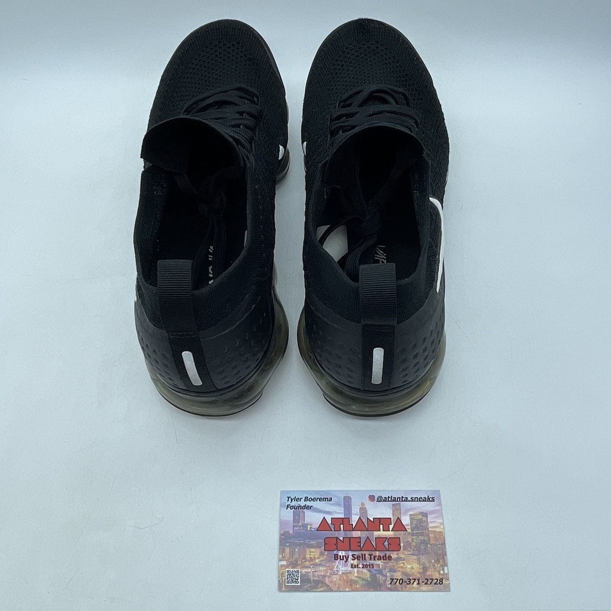 Nike Air vapormax flyknit 2 black Size US 9.5 / EU 42-43 - 6 Thumbnail