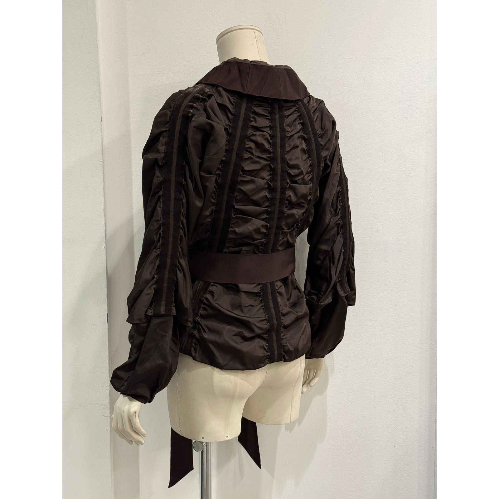 Saint Laurent Paris A/W2002 Yves Saint Laurent by Tom Ford ruched velvet jacket Size S / US 4 / IT 40 - 9 Thumbnail