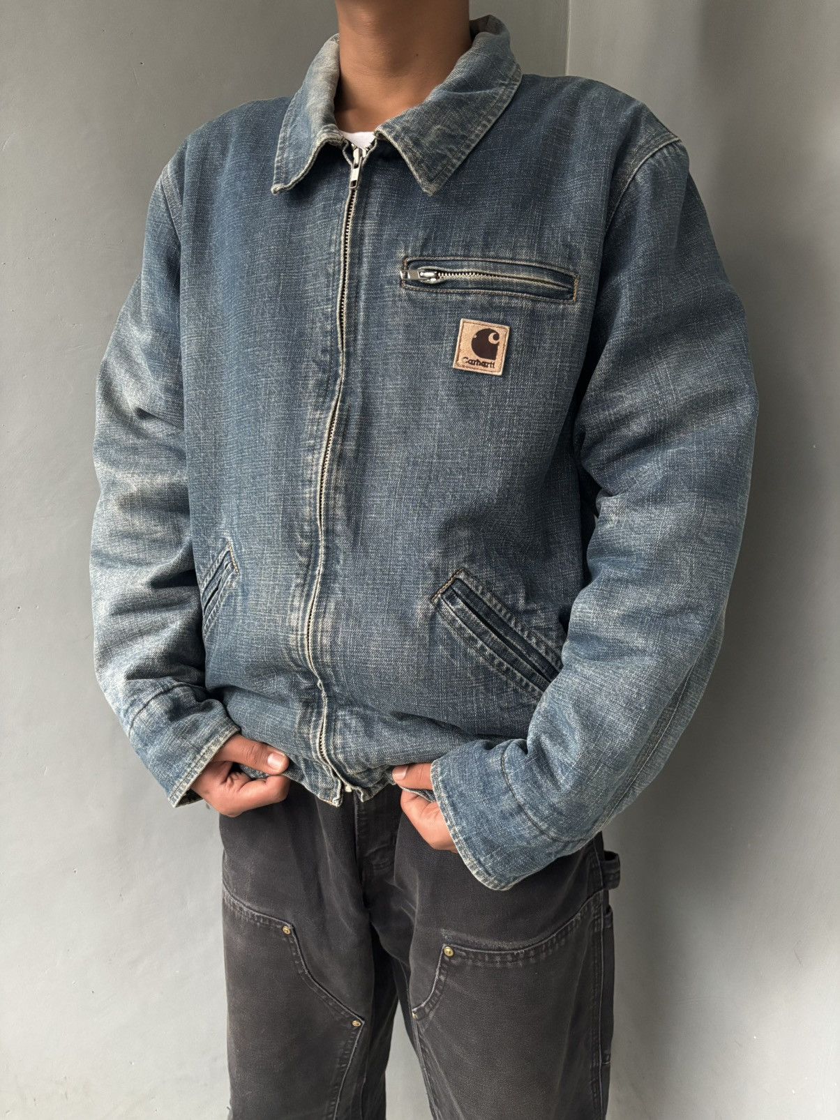Carhartt ⚒️SOLD⚒️vintage carhartt detroid 90's denim size S fit M Size US M / EU 48-50 / 2 - 2 Thumbnail