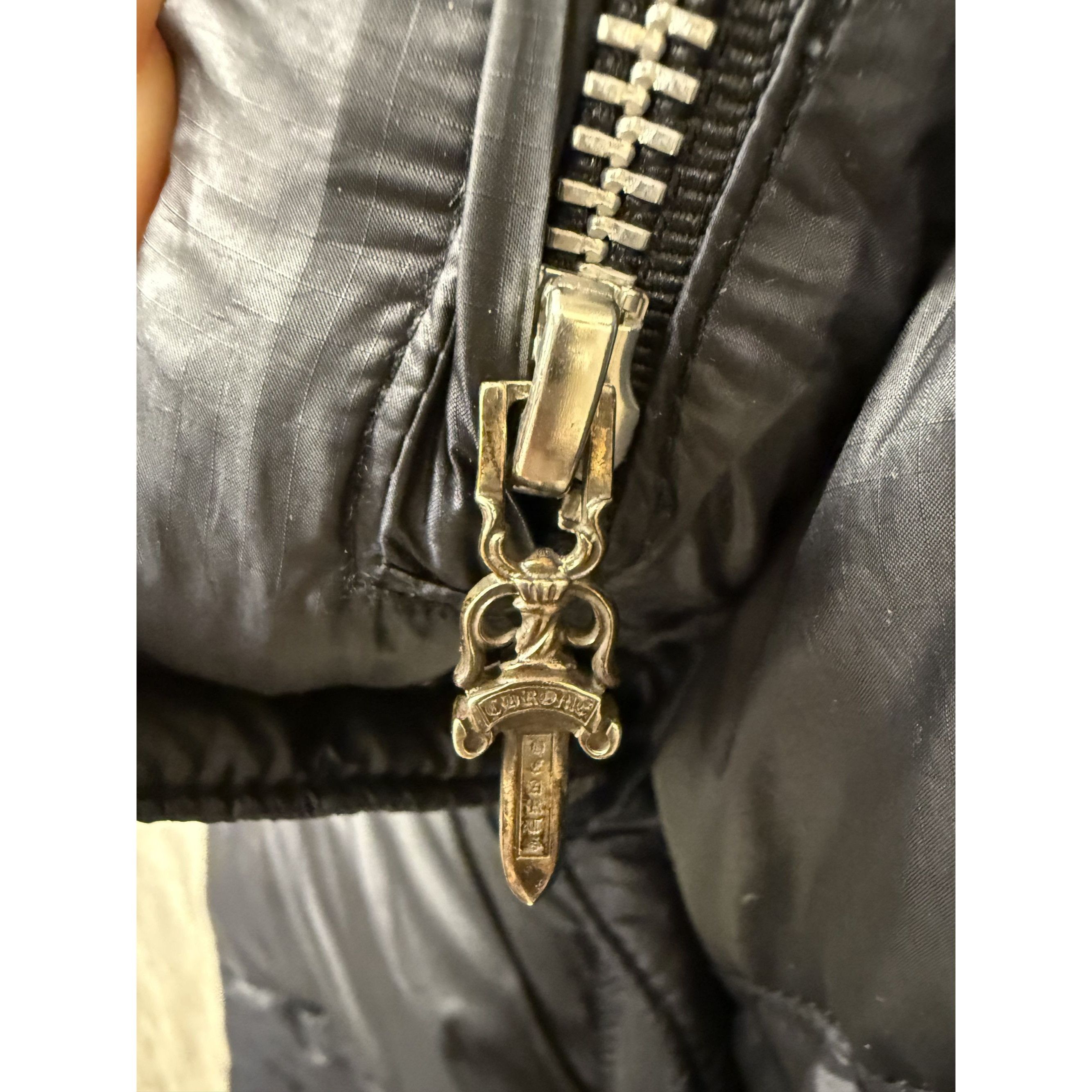 Chrome Hearts Chrome Hearts Womens Black Goose Down Puffer Jacket With Zip Size S / US 4 / IT 40 - 16 Thumbnail