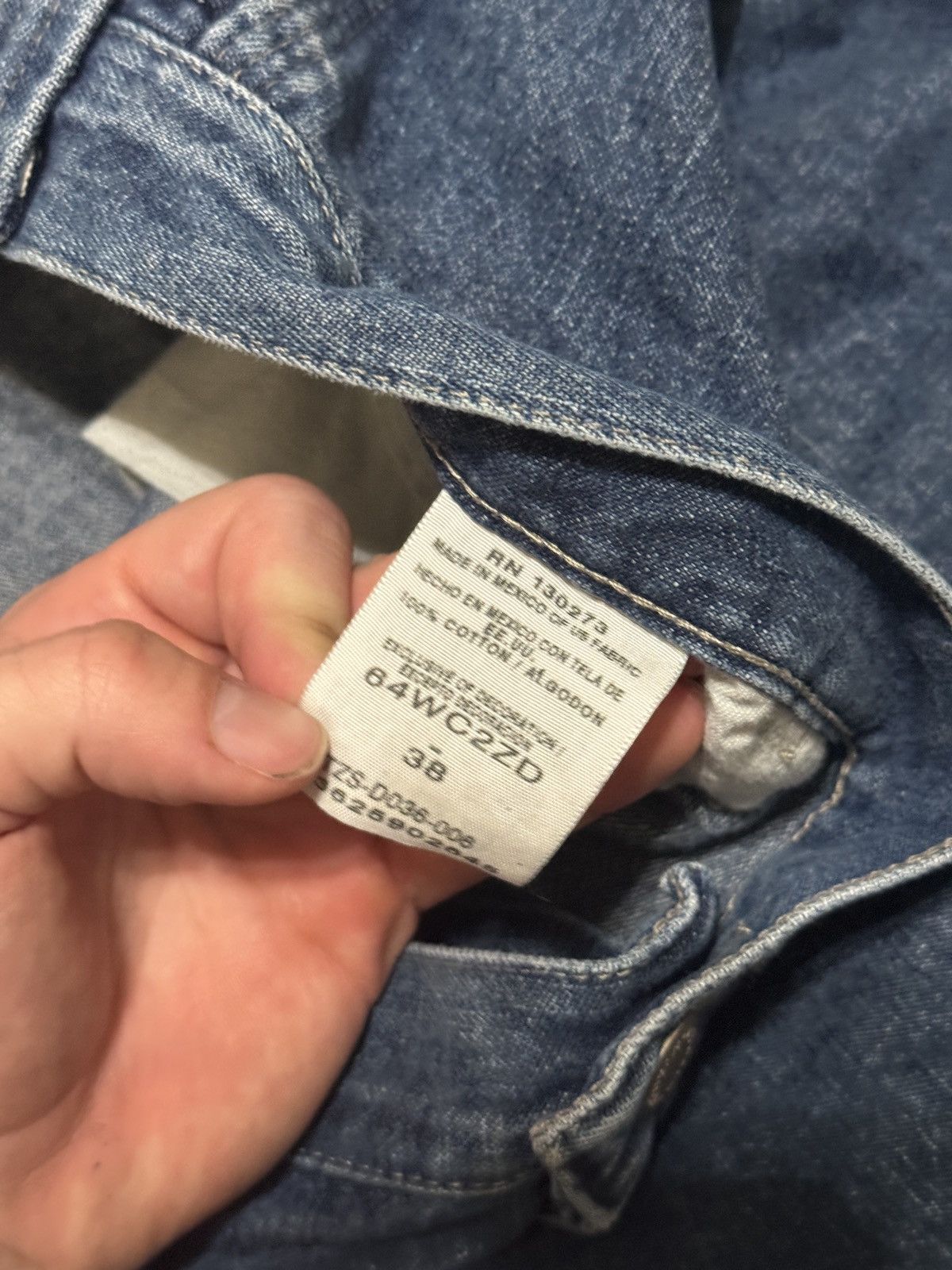 Wrangler Y2K Wrangler Carpenter Jorts Relaxed Skater Denim Shorts Size US 38 / EU 54 - 3 Thumbnail