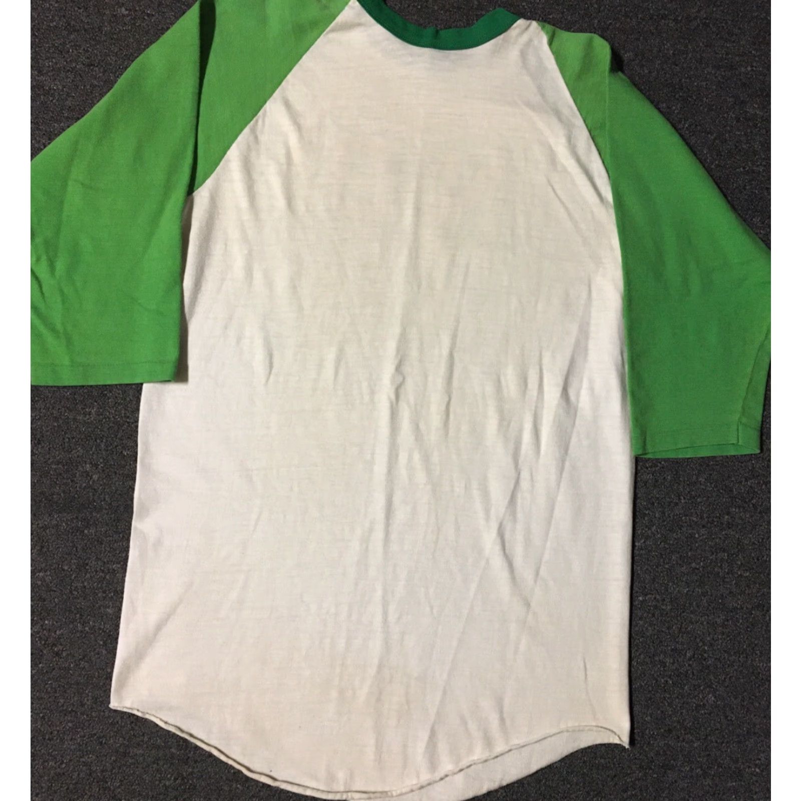 Vintage VINTAGE Notre Dame Fighting Irish Distressed Raglan Shirt M NOS Faded Green College 80s 90s USA Mens Shirt Size US M / EU 48-50 / 2 - 6 Thumbnail