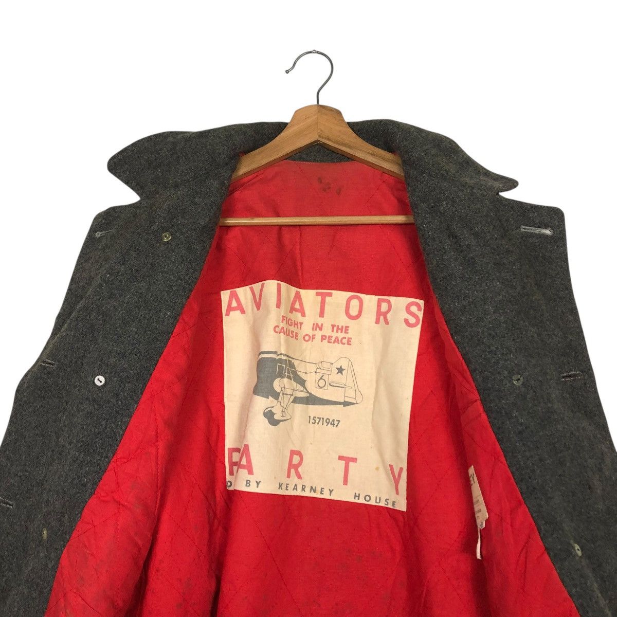 Hysteric Glamour 🔥VINTAGE WOOL BOMBER JACKET KEARNEY HOUSE FULLPATCH BIG LOGO Size US M / EU 48-50 / 2 - 16 Thumbnail