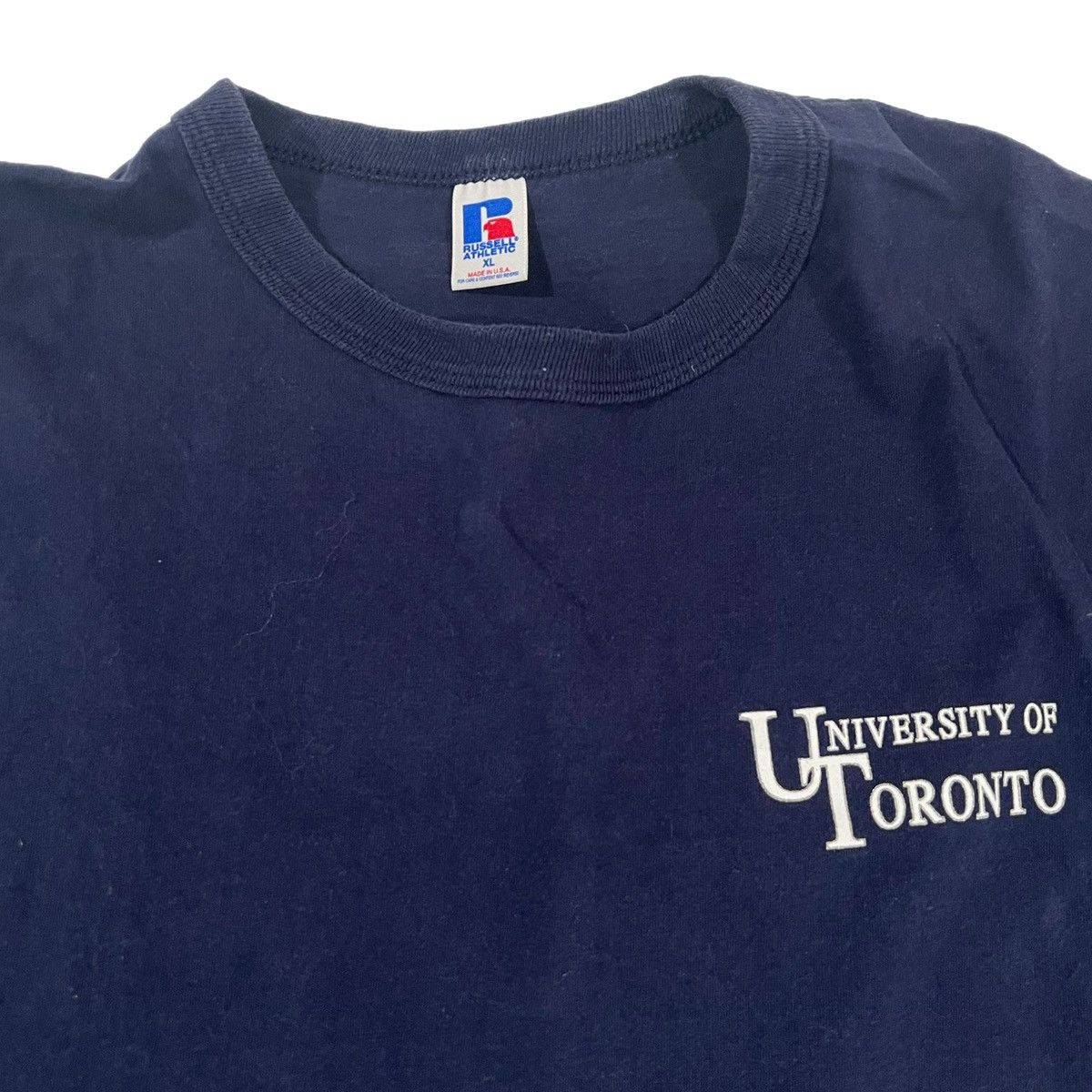 Russell Athletic × Vintage Vintage Russell Athletics University of Toronto T-Shirt Size US XL / EU 56 / 4 - 4 Thumbnail
