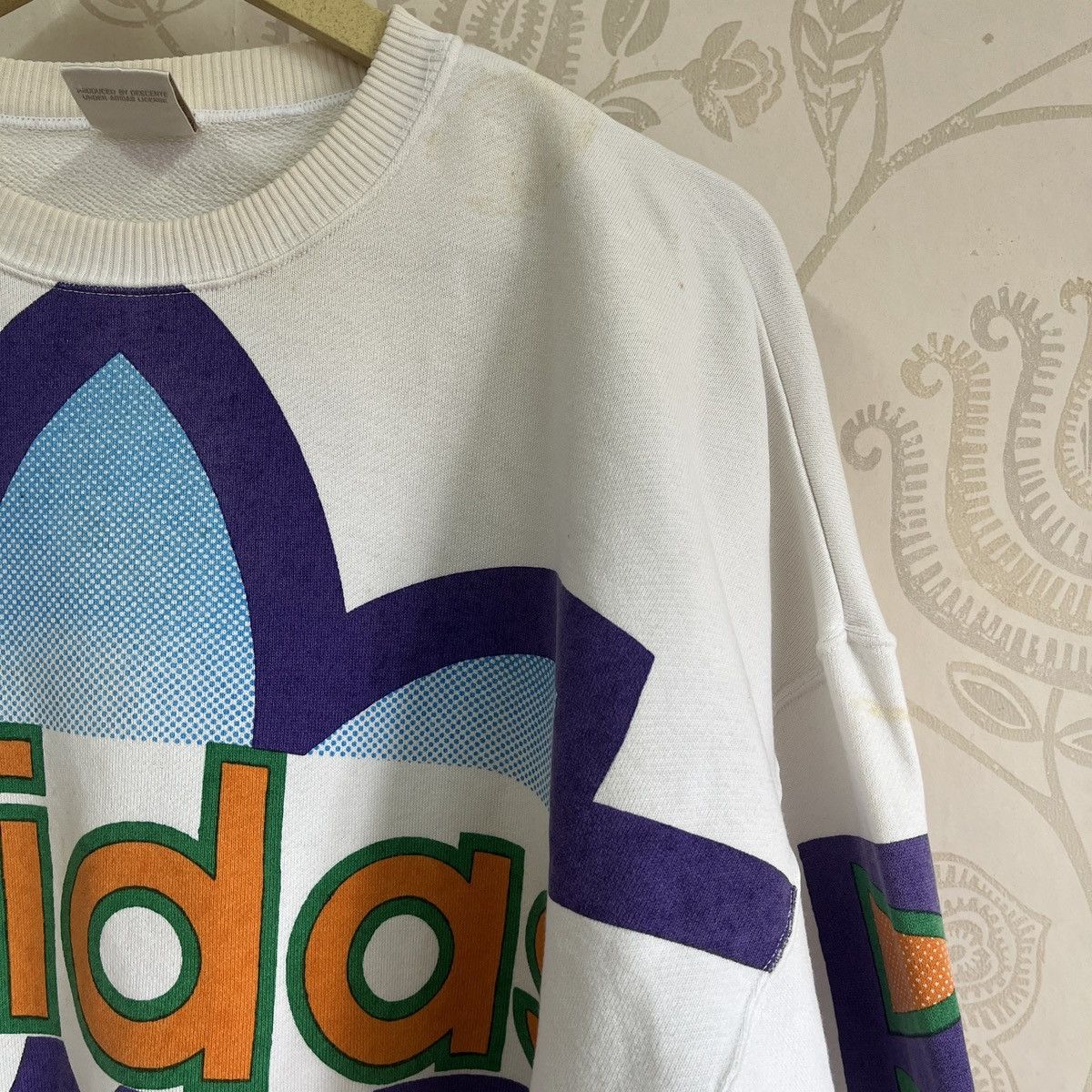 Adidas × Vintage Grails 90s Adidas Big Logo Overprinted Size US L / EU 52-54 / 3 - 6 Thumbnail