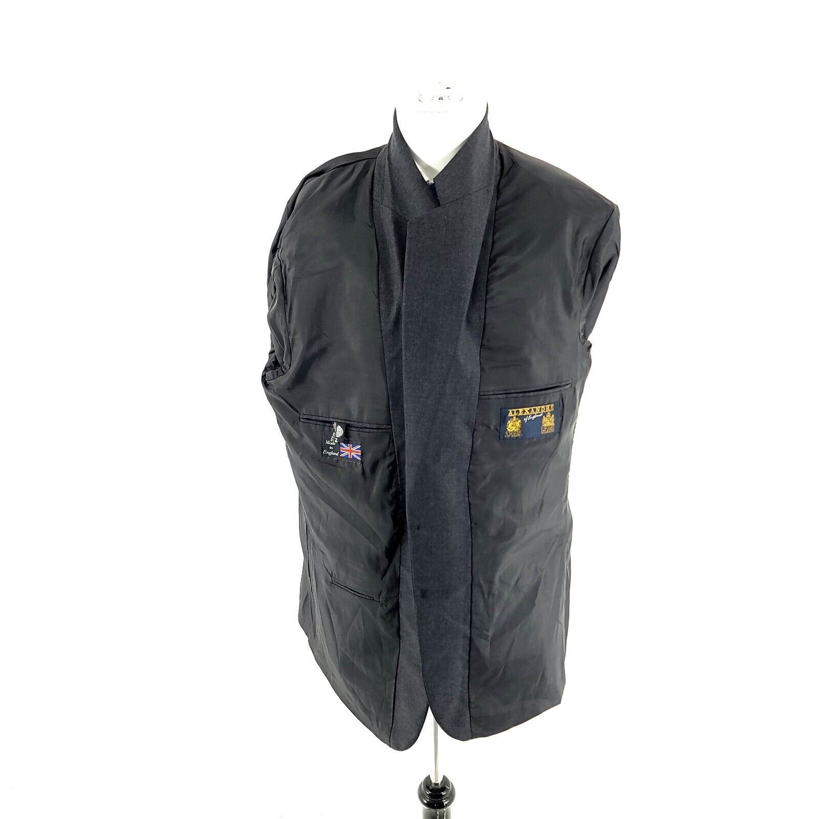 Savile Row DAMAGED Alexandre London Of England Savile Row Wool 2 Button Size 44L - 14 Thumbnail