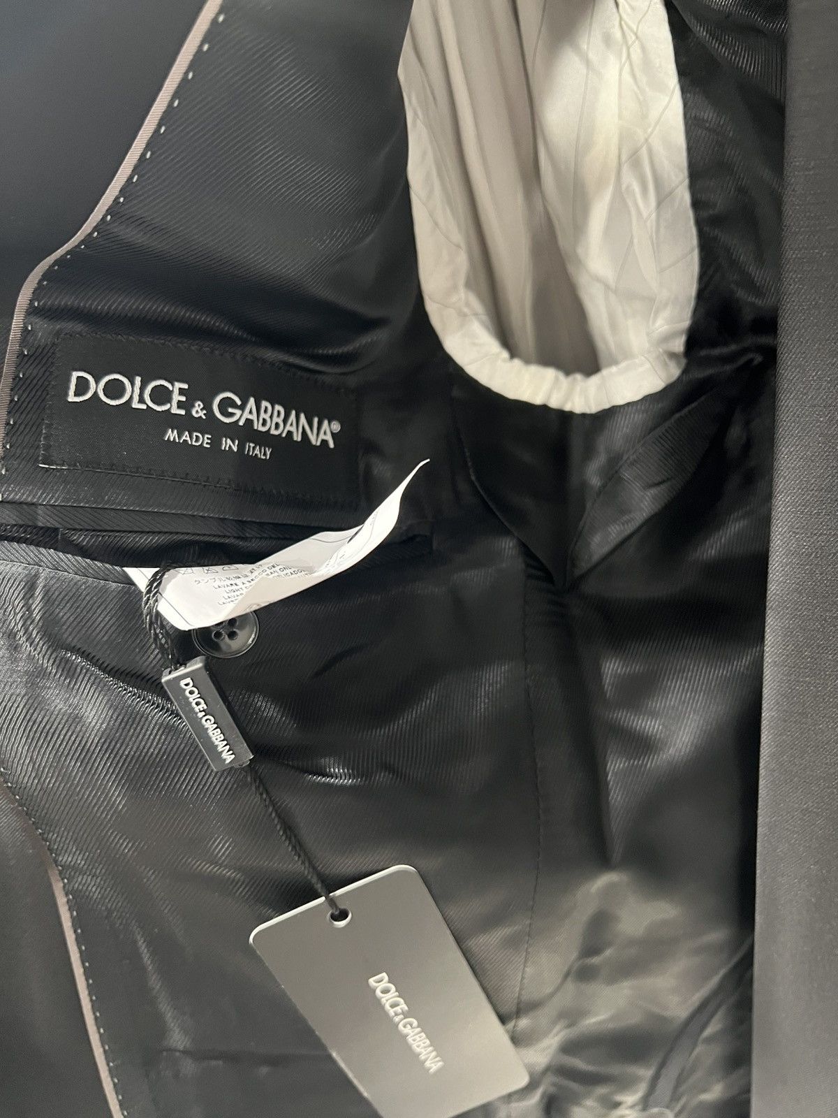 Dolce & Gabbana Dolce & Gabbana Men’s Solid Black 2-Piece Suit 40R US 50R IT Size 40R - 10 Thumbnail