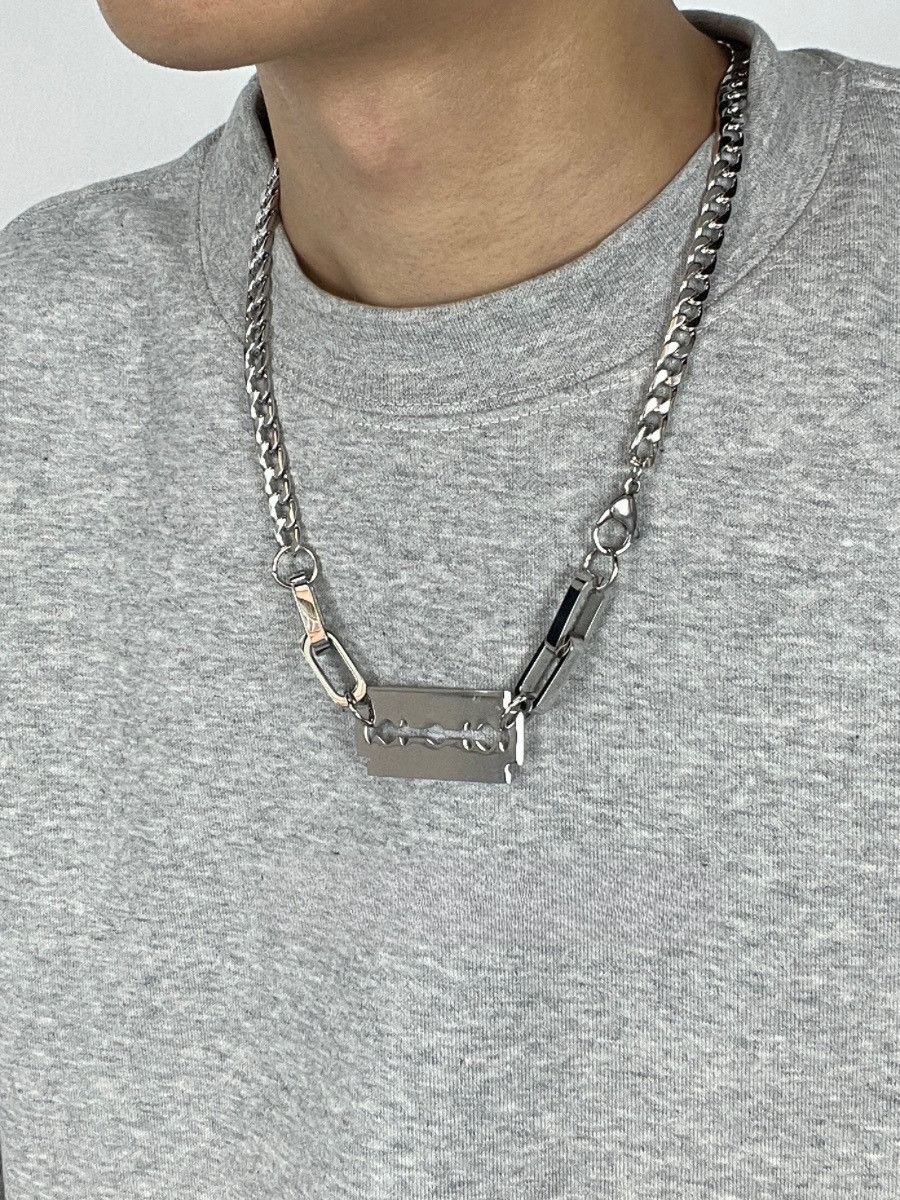Jewelry × Vintage Hip hop fashion punk men's titanium steel necklace Size ONE SIZE - 1 Thumbnail