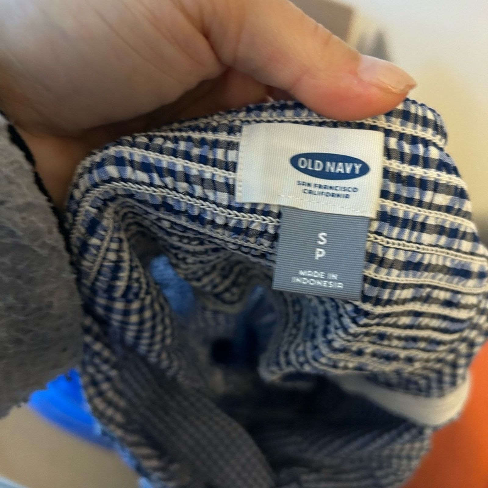 Old Navy Old Navy Blue Gingham Cami Dress Size S / US 4 / IT 40 - 3 Thumbnail