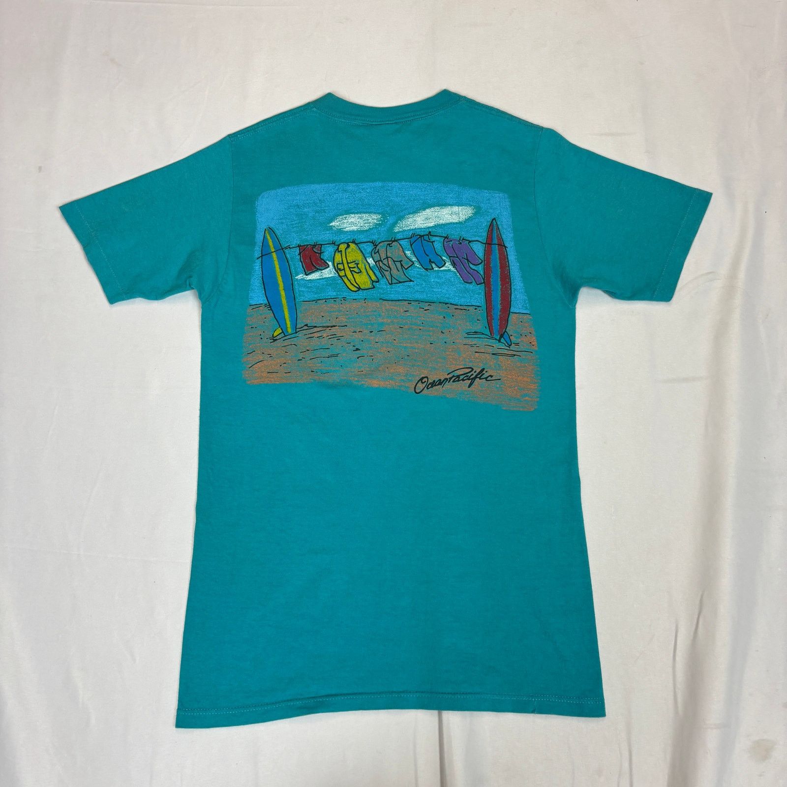 Ocean Pacific Vintage 90 OP Ocean Pacific Tee Shirt Men's Small Surf Size US S / EU 44-46 / 1 - 4 Thumbnail