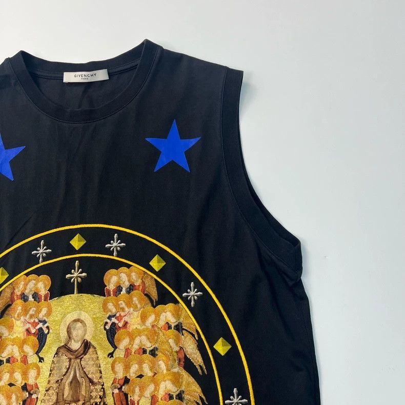 Givenchy Givenchy Givenchy Black Sleeveless Graphic Tank Top -2507 Size XS / US 0-2 / IT 36-38 - 5 Thumbnail