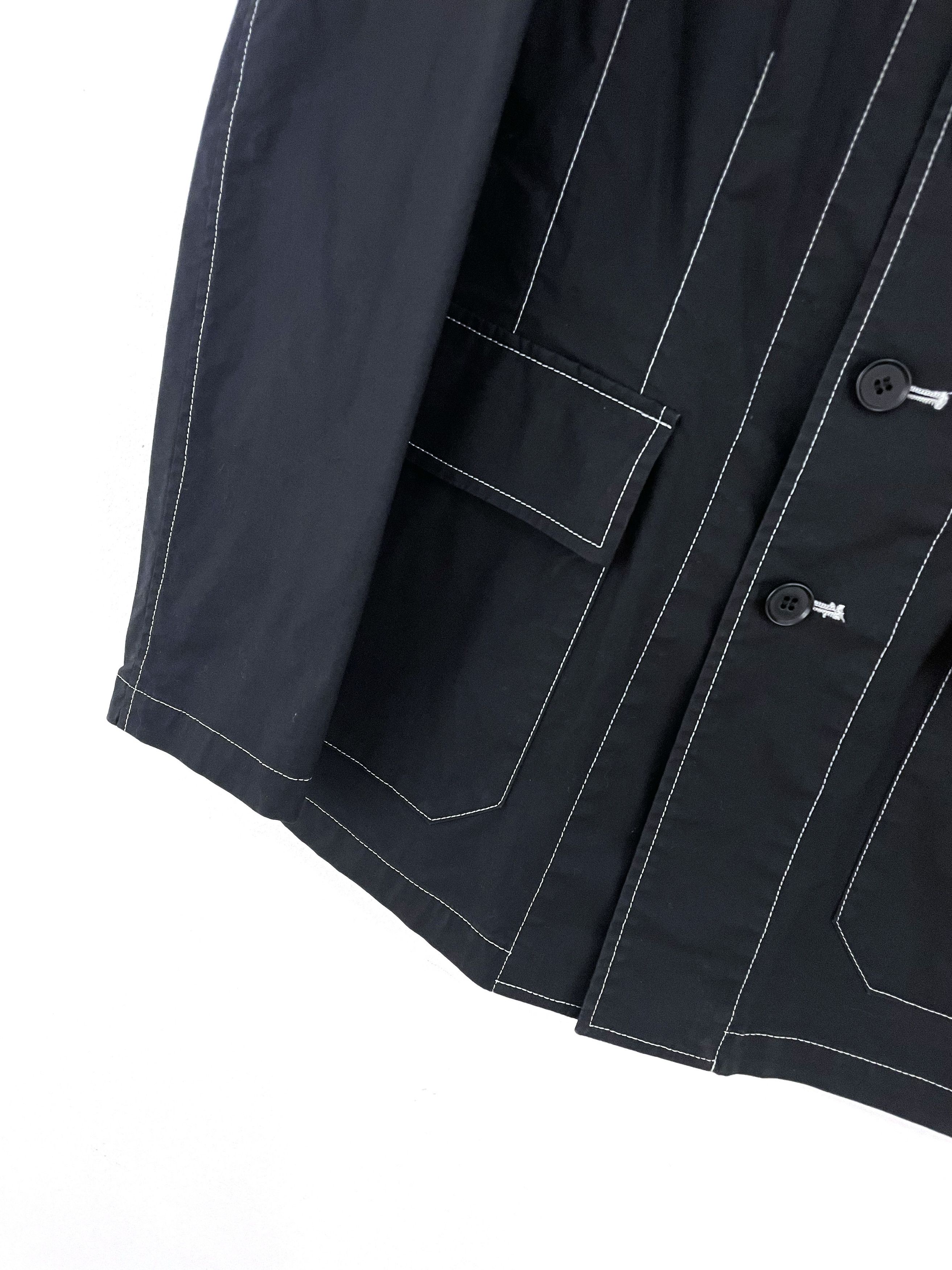 Yohji Yamamoto AAR Contrast Stitch Jacket Size US M / EU 48-50 / 2 - 4 Thumbnail
