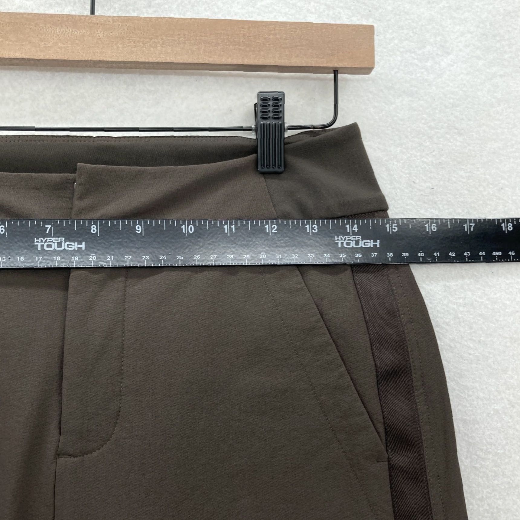 Athleta Athleta Wander Hybrid Pant Womens 4 Brown Stretch Zipper Pockets Slim Fit Gym Size 27" / US 4 / IT 40 - 6 Thumbnail