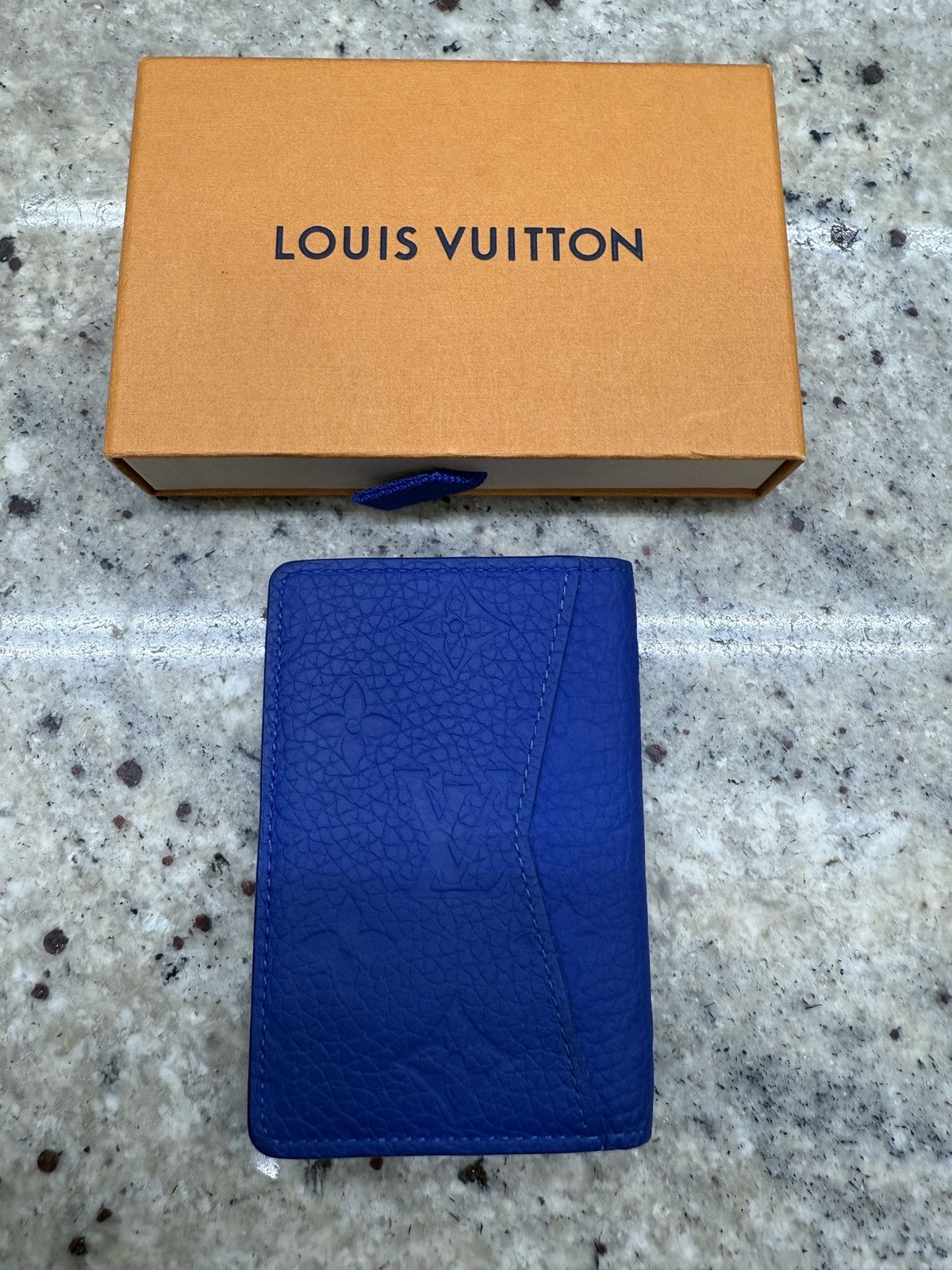 Louis Vuitton Louis Vuitton Navy Blue Monogram Card Holder Size ONE SIZE - 1 Thumbnail