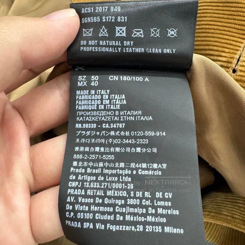 Prada Prada corduroy coat-zp. Size US M / EU 48-50 / 2 - 5 Thumbnail
