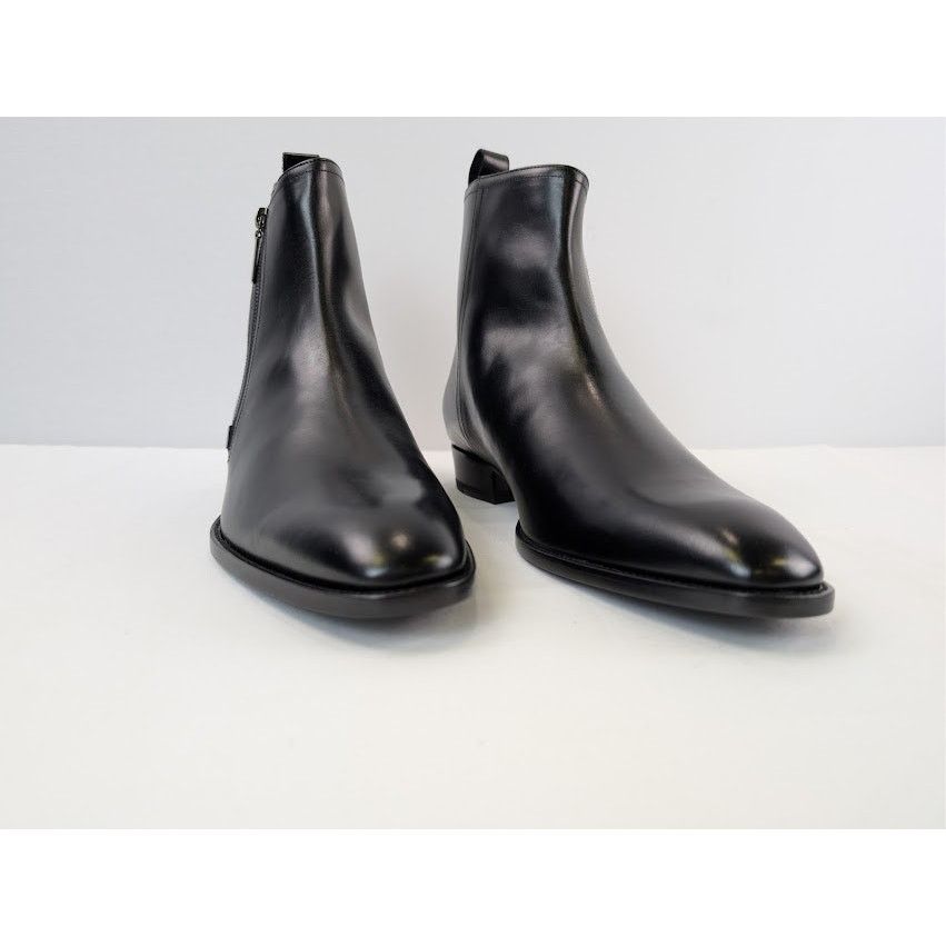 Saint Laurent Paris o1rshd1 Leather Shezan Wyatt 30 Chelsea Boots in Nero Size US 10.5 / EU 43-44 - 6 Thumbnail