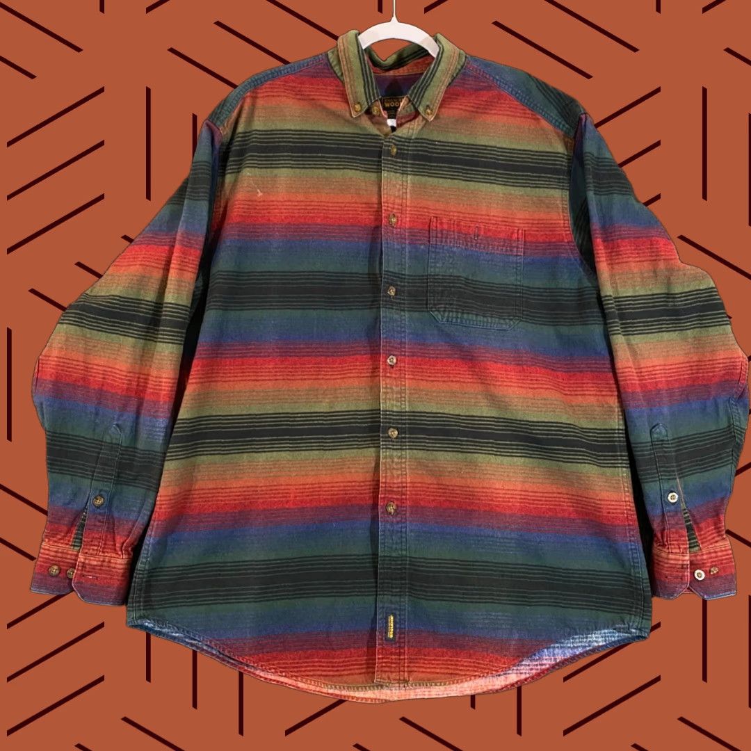 Vintage Woolrich Shirt Mens XL Red Blue Striped Button-Up Casual Flannel L/S Shirt Mens XL Red Blue Striped Button-Up Casual Flannel L/S Size US XL / EU 56 / 4 - 1 Thumbnail
