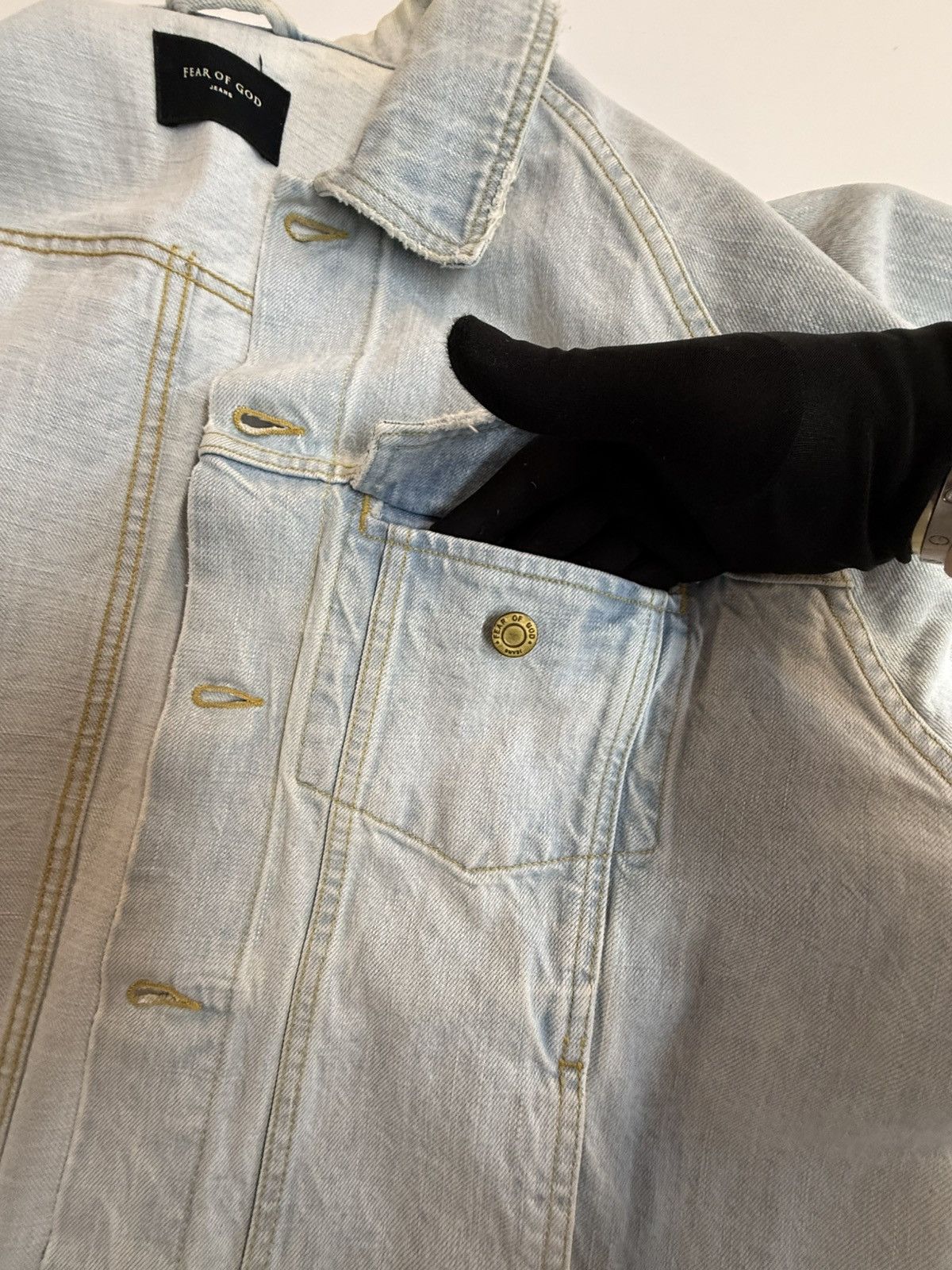Fear of God Fear of God Eternal Collection Denim Jacket-Lt. Vintage Wash Size US XL / EU 56 / 4 - 17 Thumbnail