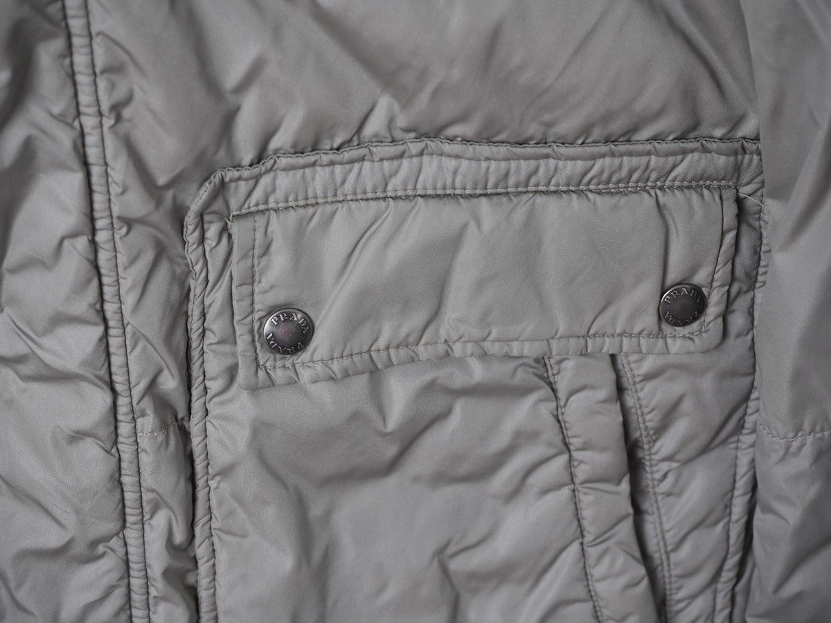 Prada Vintage PRADA Bomber Nylon Hooded Jacket Black Tab Size US M / EU 48-50 / 2 - 5 Thumbnail