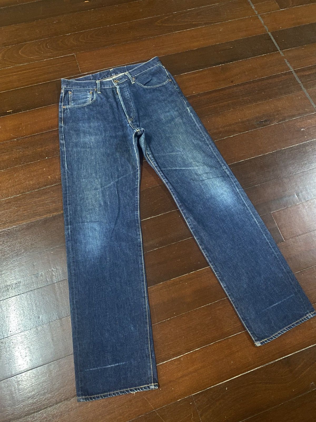 Edwin Vintage 90s Edwin 505 Selvedge Straight Jeans wide leg Size US 36 / EU 52 - 2 Thumbnail